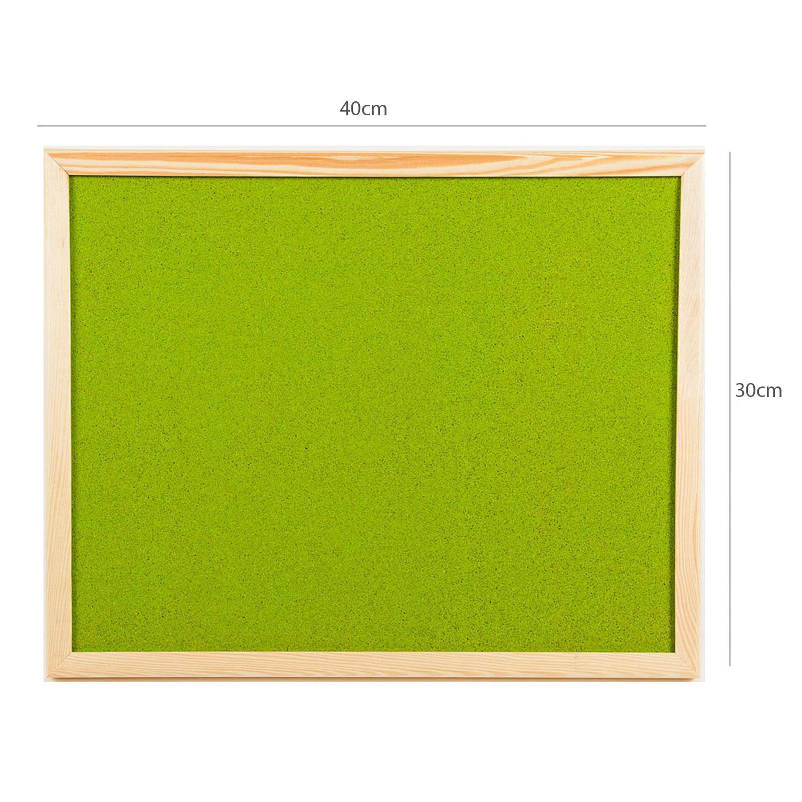 Fixings OfficeCentre® 40x30cm Coloured Wall Cork Notice Pin Board Memo 20 Pins