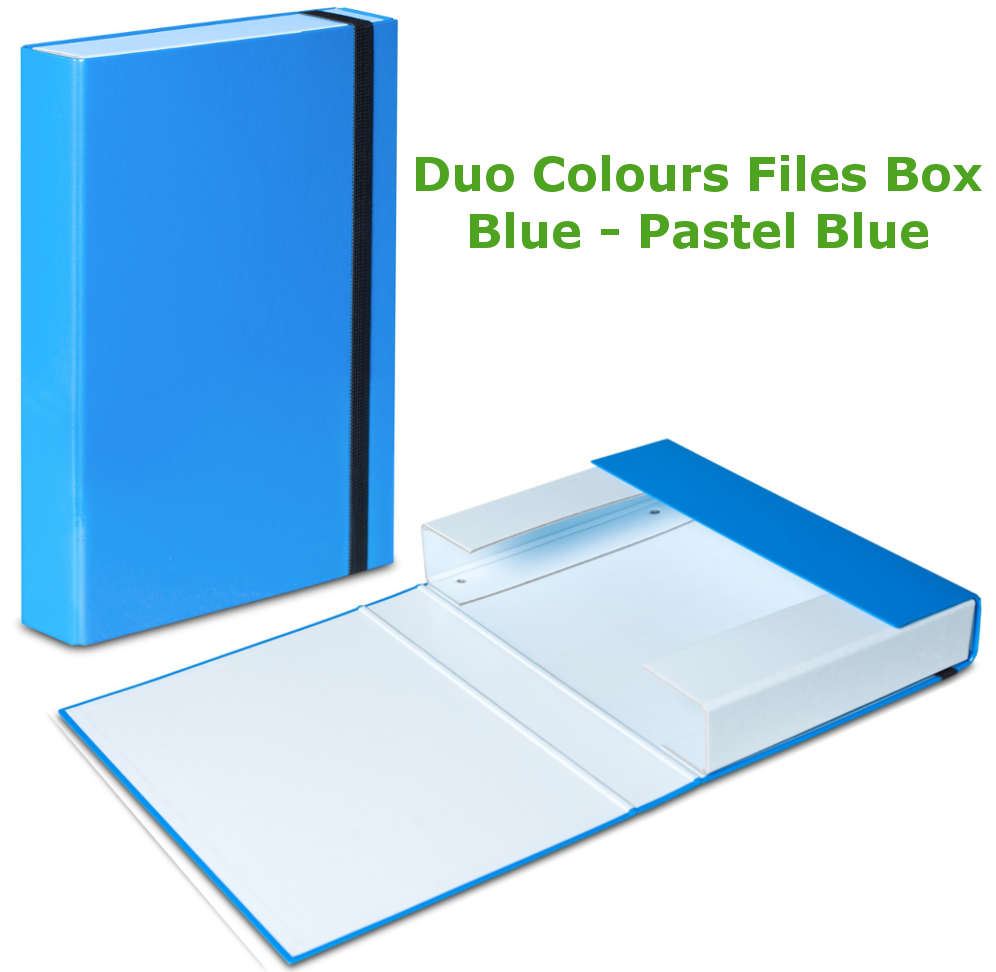 A4 Document Box Folders Elastic Band Storage Files Foolscap Hard