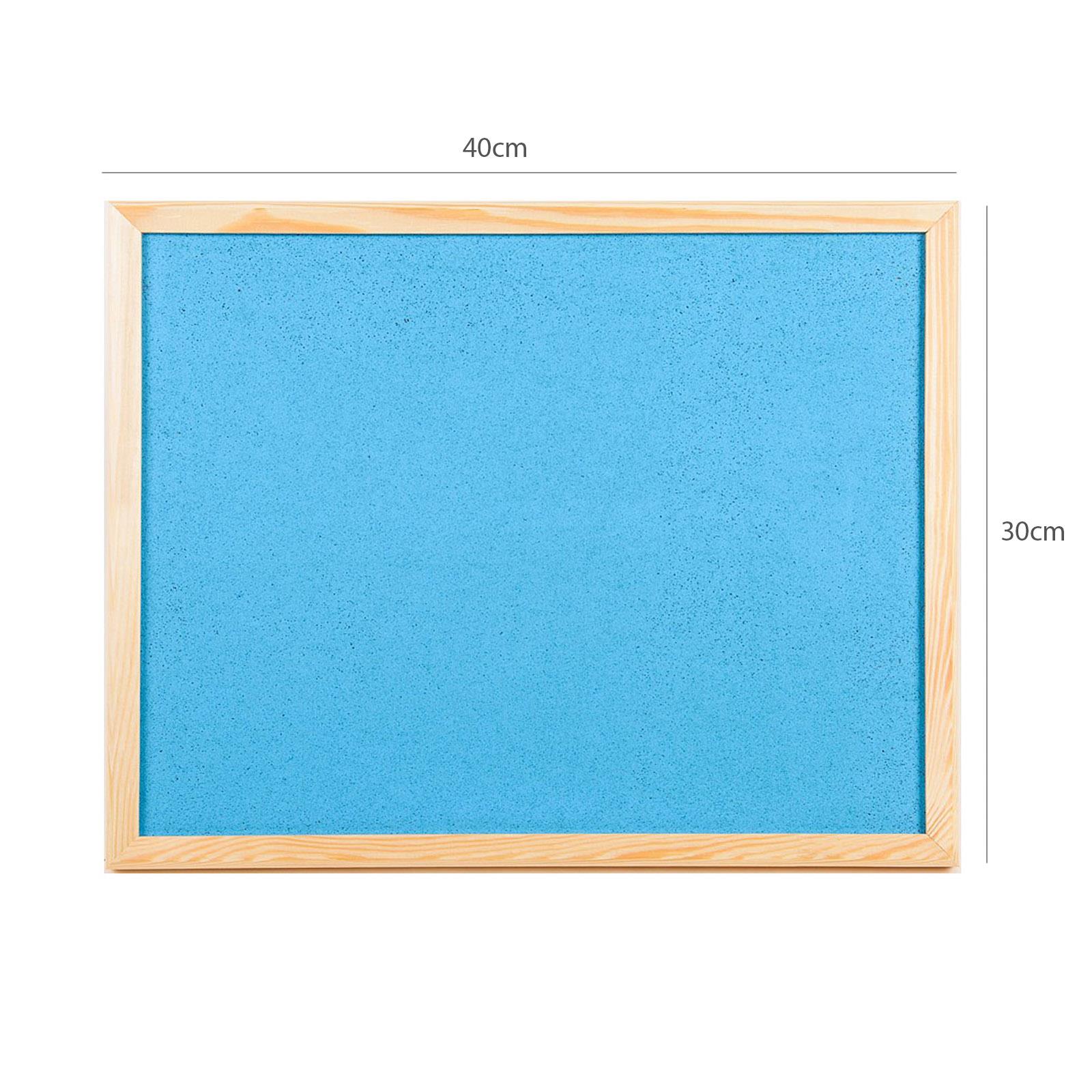 Fixings OfficeCentre® 40x30cm Coloured Wall Cork Notice Pin Board Memo 20 Pins