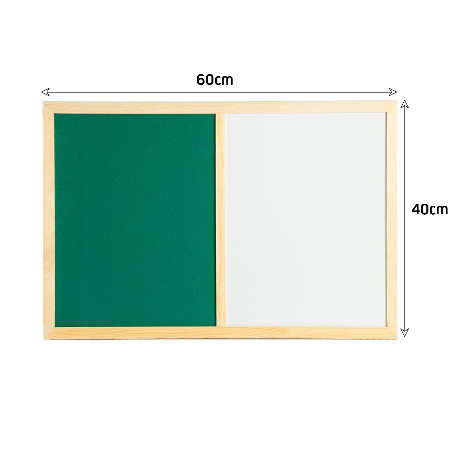 OfficeCentre® Whiteboard Dry Wipe & Coloured Cork Notice Board