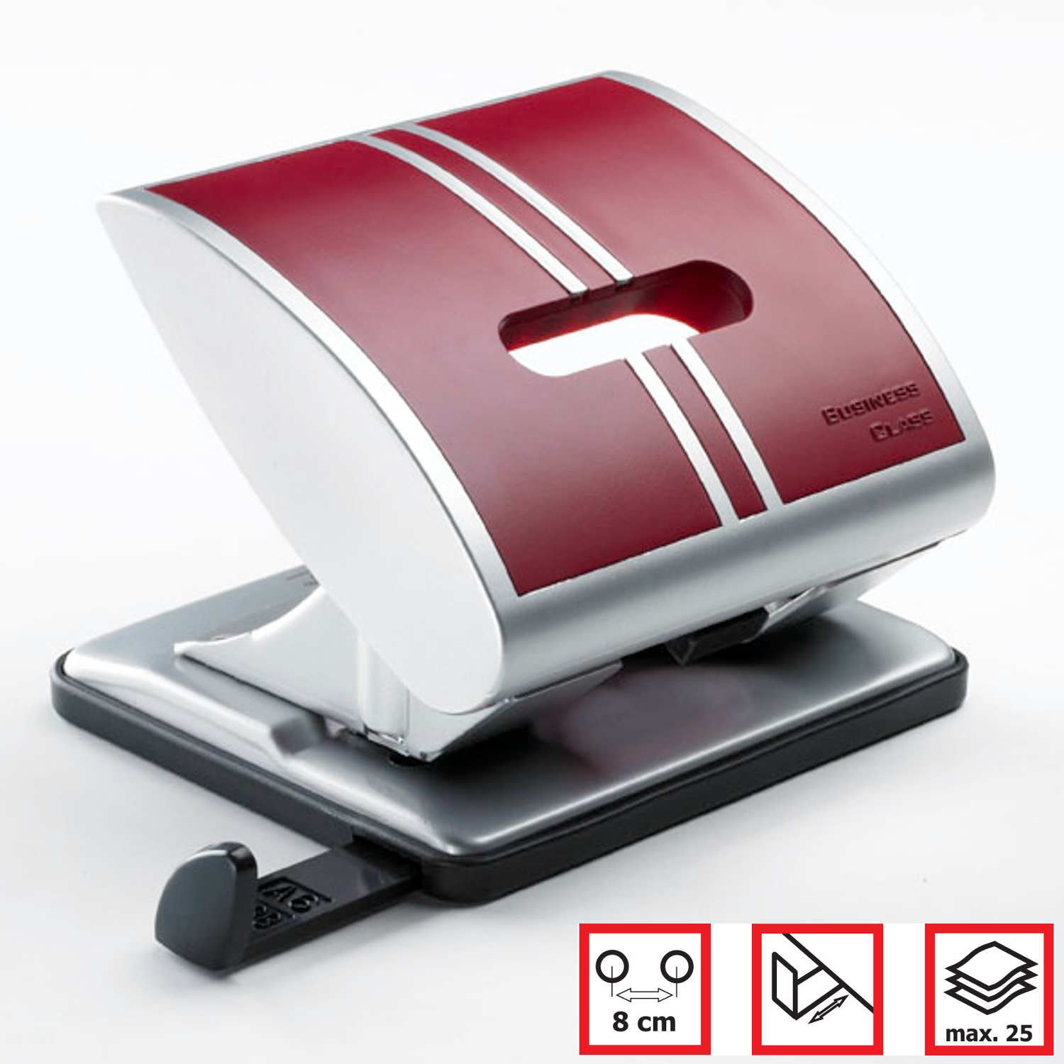 2 Hole Desk Paper Punch 25 Sheets 3 Colours Perforator Stationery