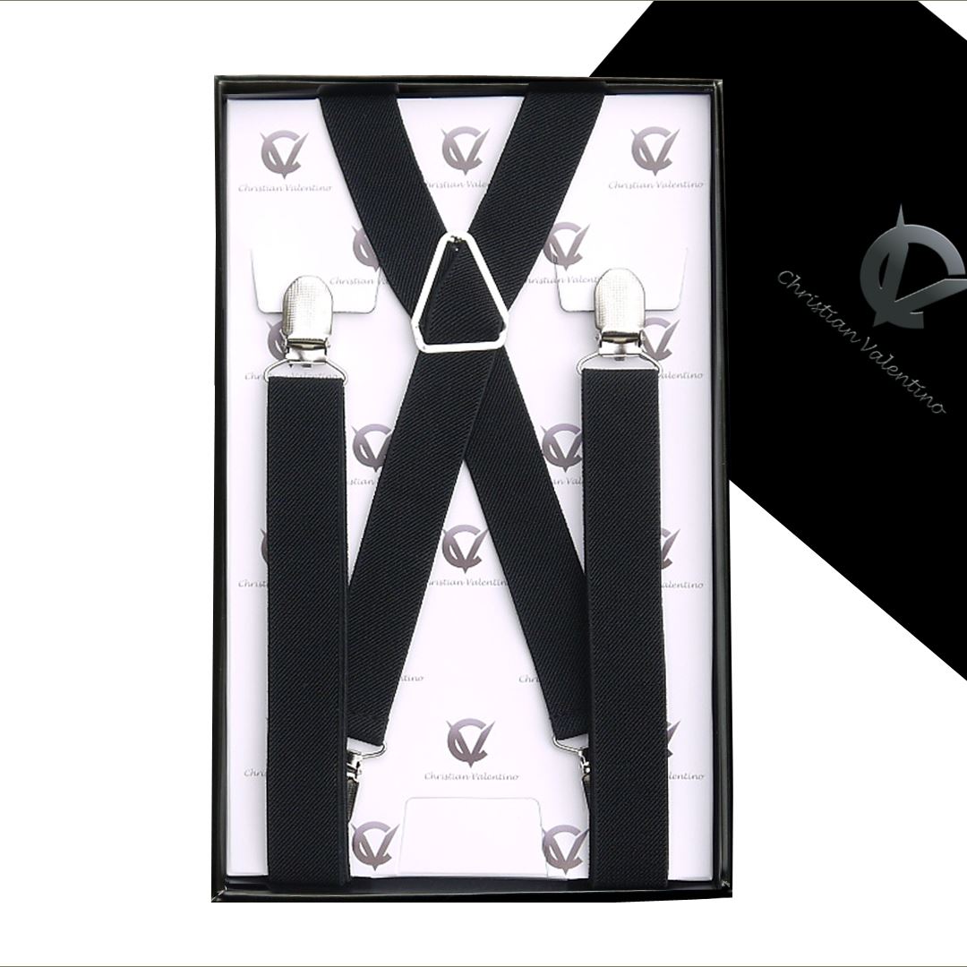 Men/'s Mid Grey X2.5cm Extra Large Braces Mens Suspenders