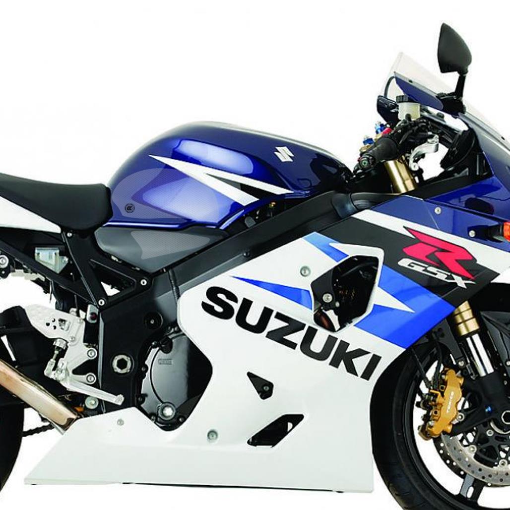 Suzuki GSXR600/750 04-05 Eazi-Grip Streamline Tank Grip + Center Pads Clear