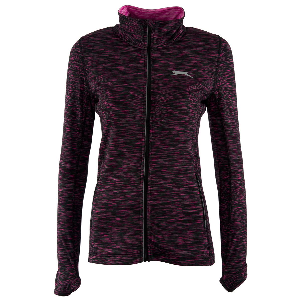 Ladies Slazenger Sports Jacket Top Running Gym Zip Up Active Wear