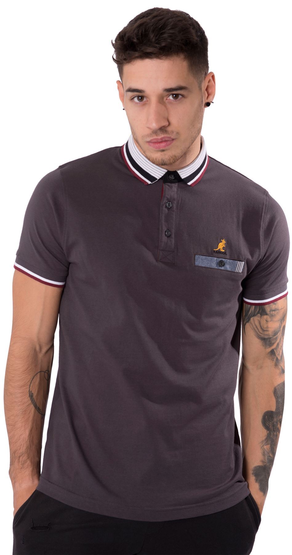 button top button on polo