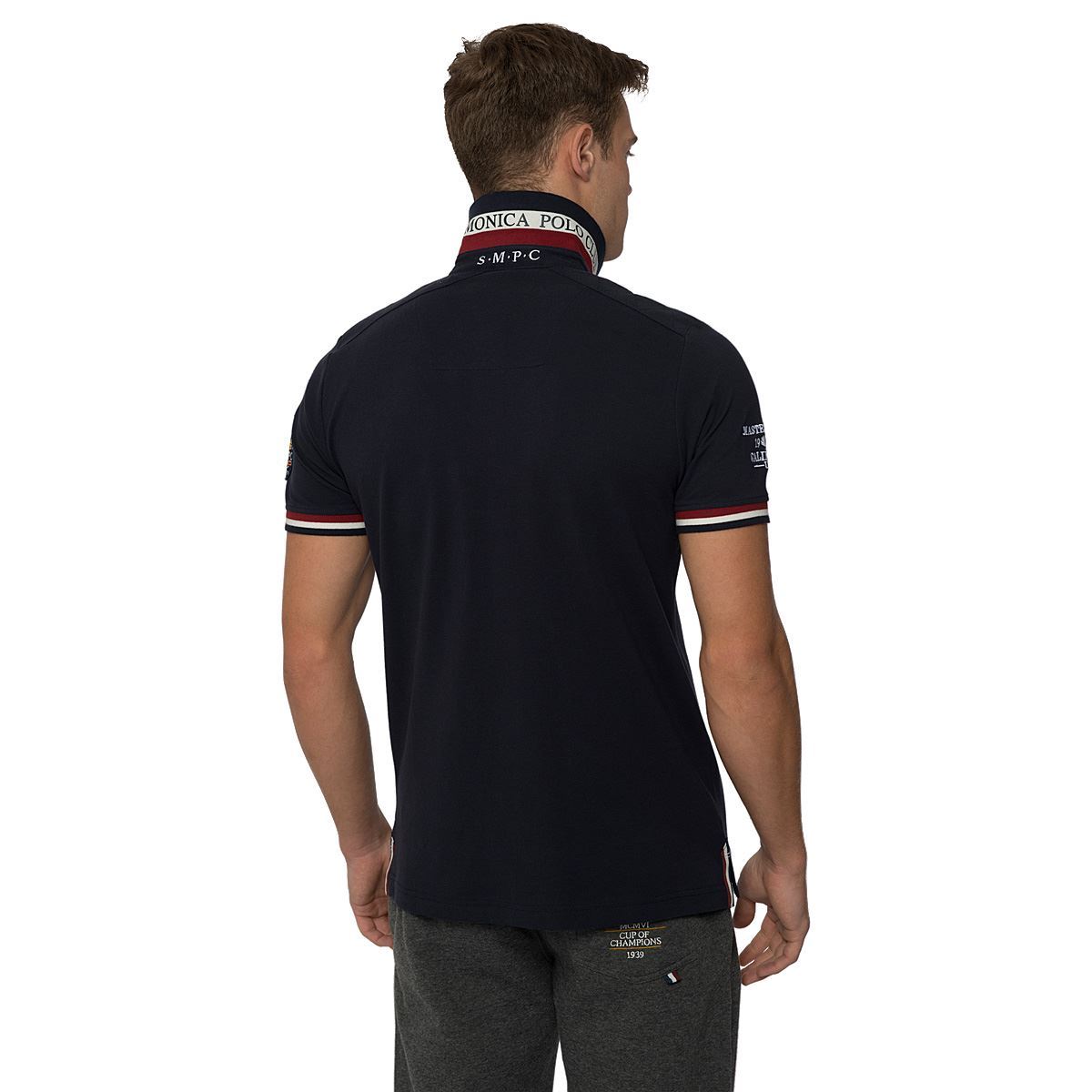 Mens Casual Polo Shirt Button up Short Sleeve Top Santa Monica Tee Sizes S - XL | eBay