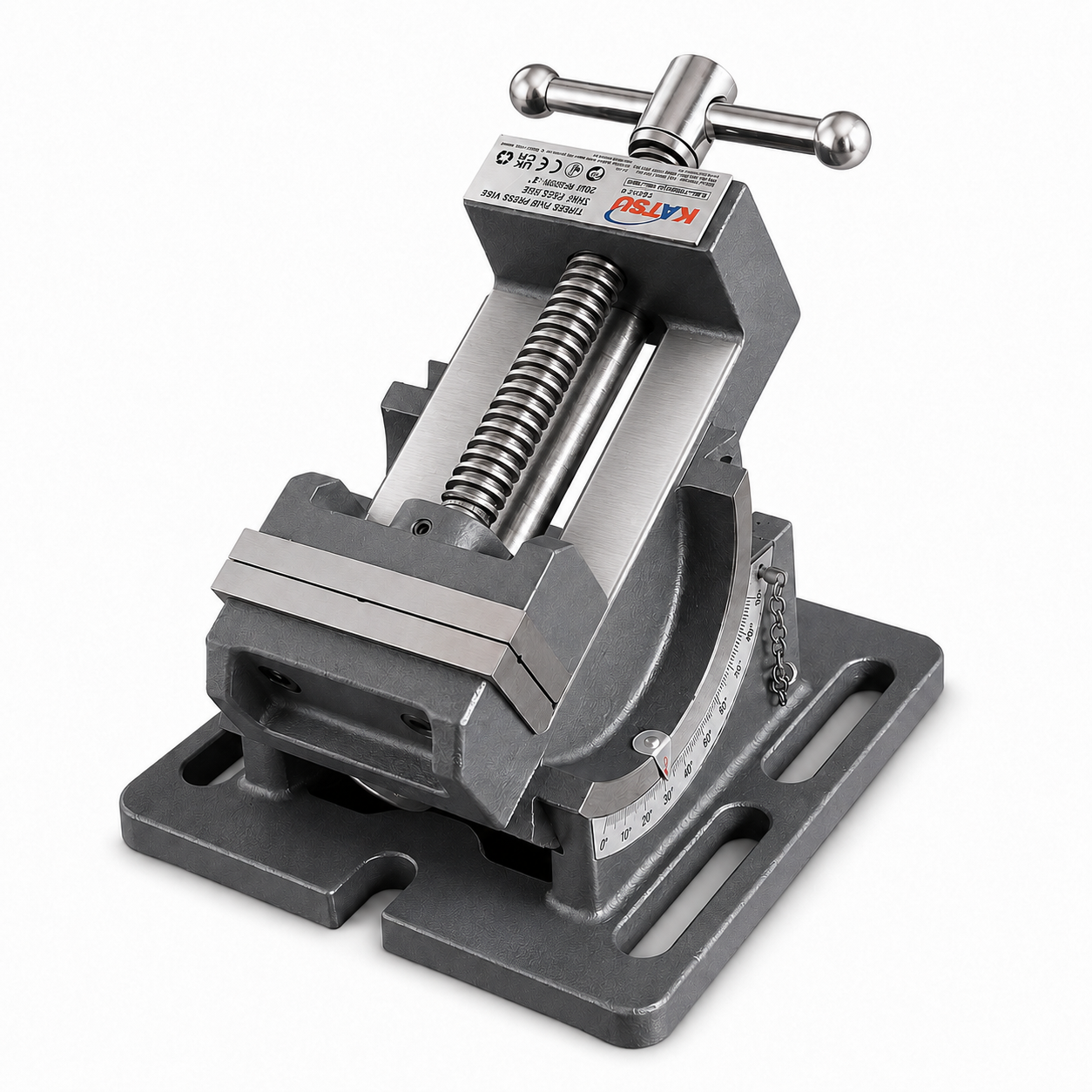 Fixed base Tilting bench vice 75mm