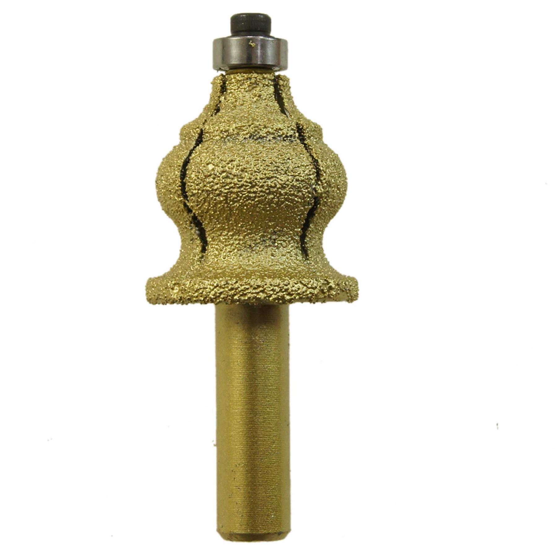 Electro plated diamond router bit 114