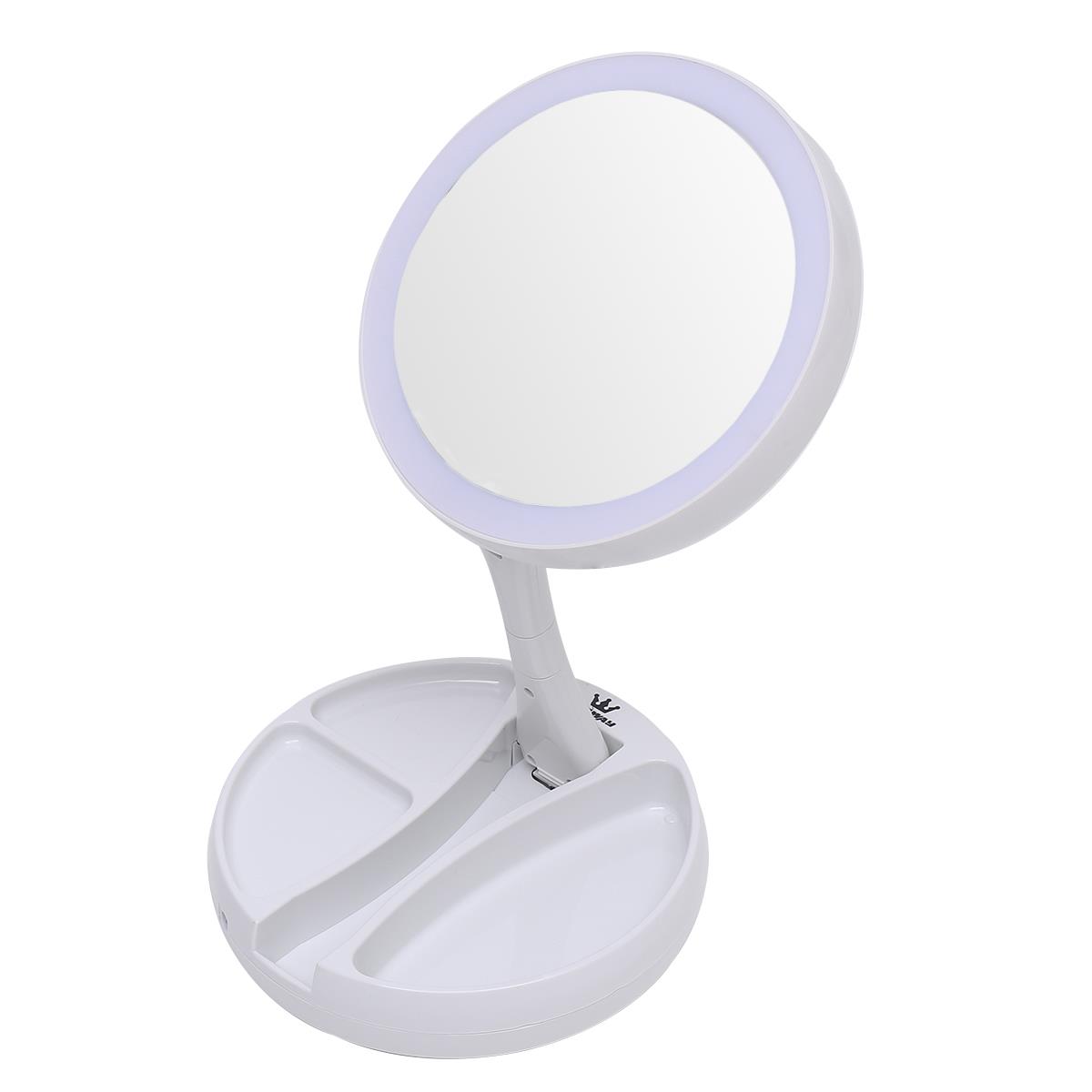TOPWAY portable LED Travel Mirror portable LED Makeup Mirror with light