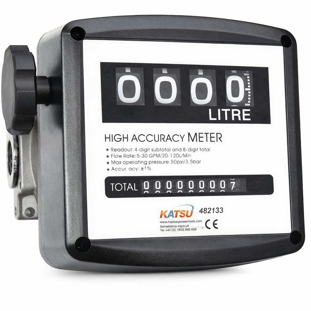 4 digital Diesel Fuel Oil Flow Meter Counter