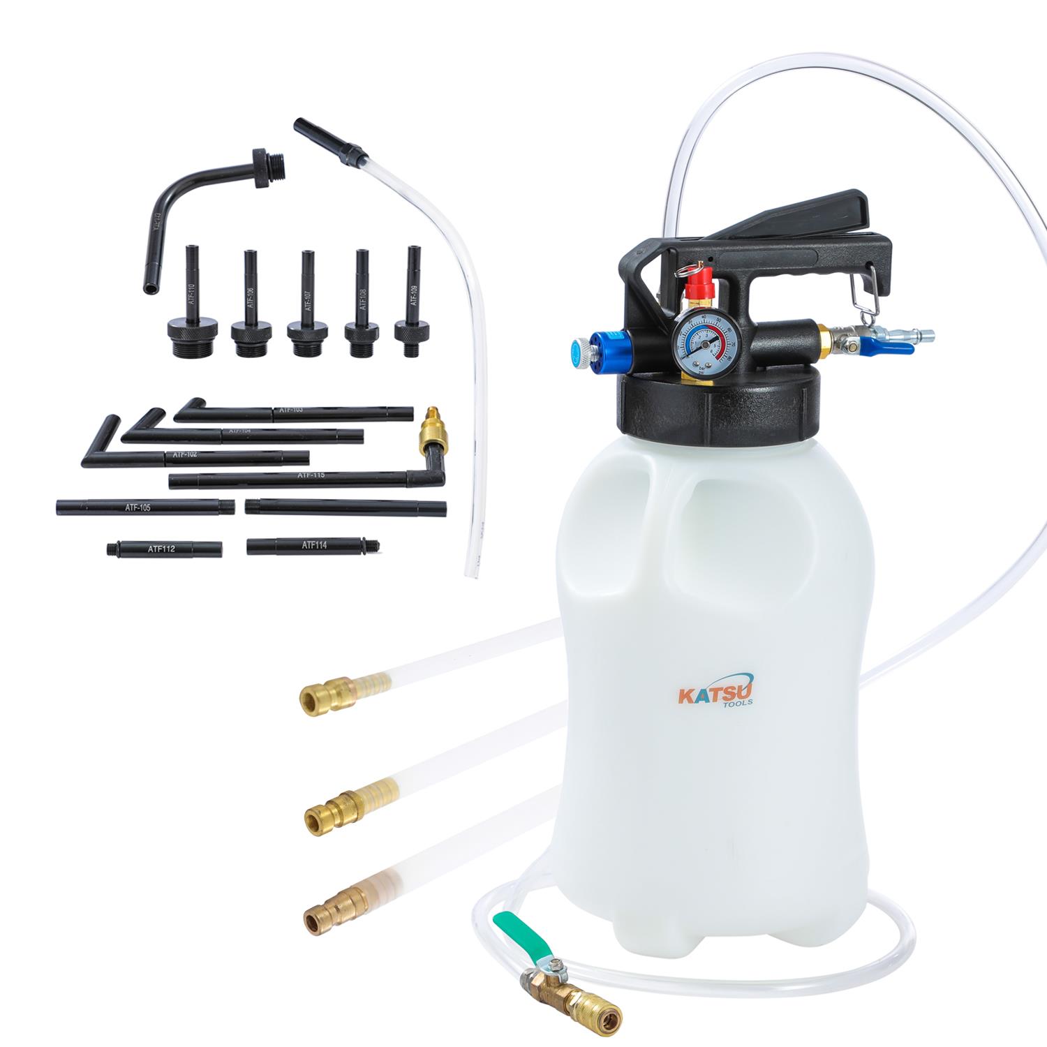 KATSU Tools 6L Pneumatic Transmission Fluid Transfer Pump Kit, ATF Oil Filling