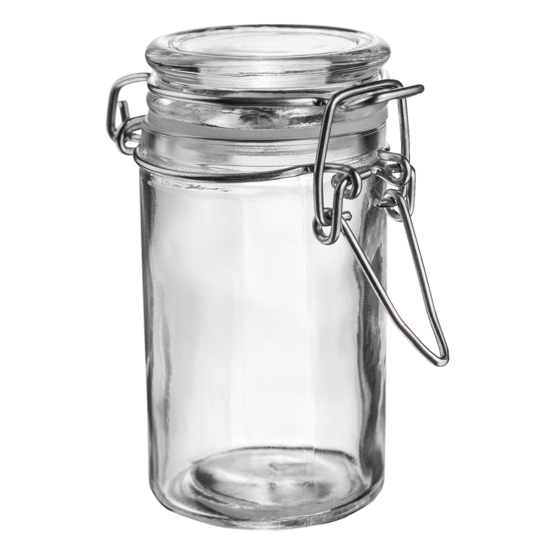 Glass Storage Jars Airtight Clip Top Lid Food Preserve Preserving Jar 70ml x3 - Picture 10 of 27