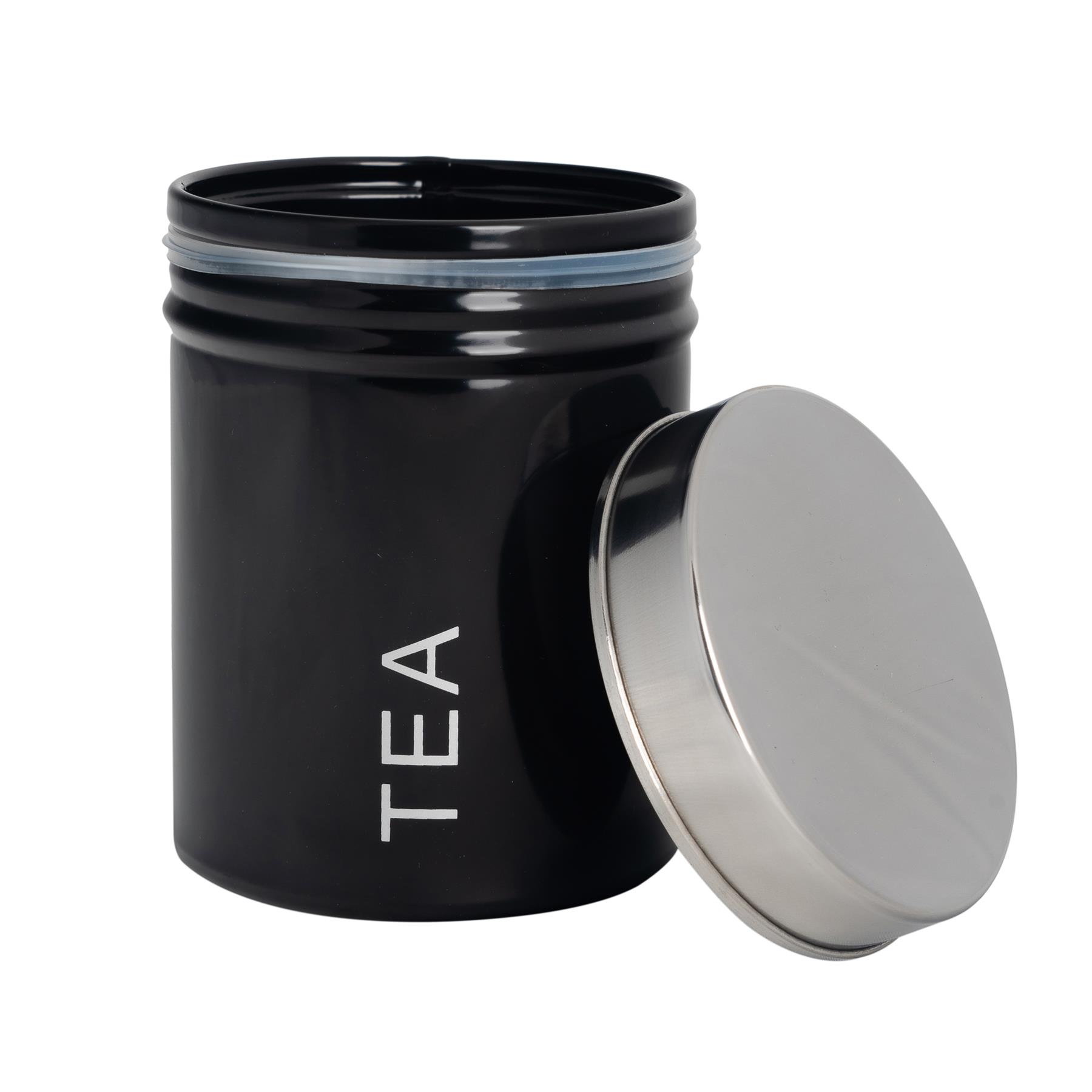 Juego de frascos redondos de metal para cocina té café azúcar cocina almacenamiento carrito frascos - Imagen 5 de 20