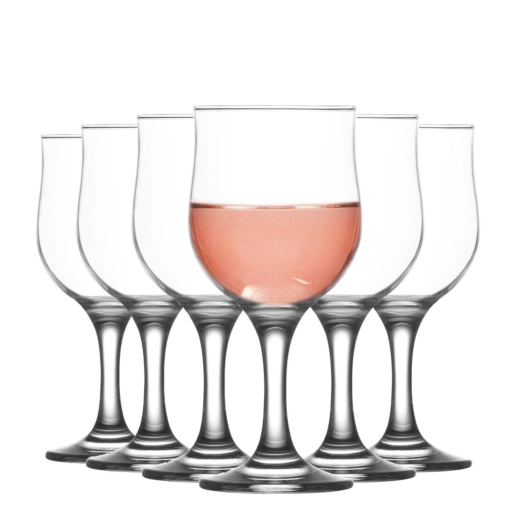 Nevakar Red Wine Glasses - 320ml - Clear - Pack of 6 - Image 2