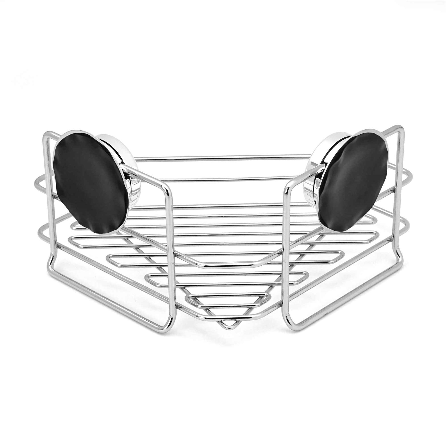 corner suction cup shower caddy