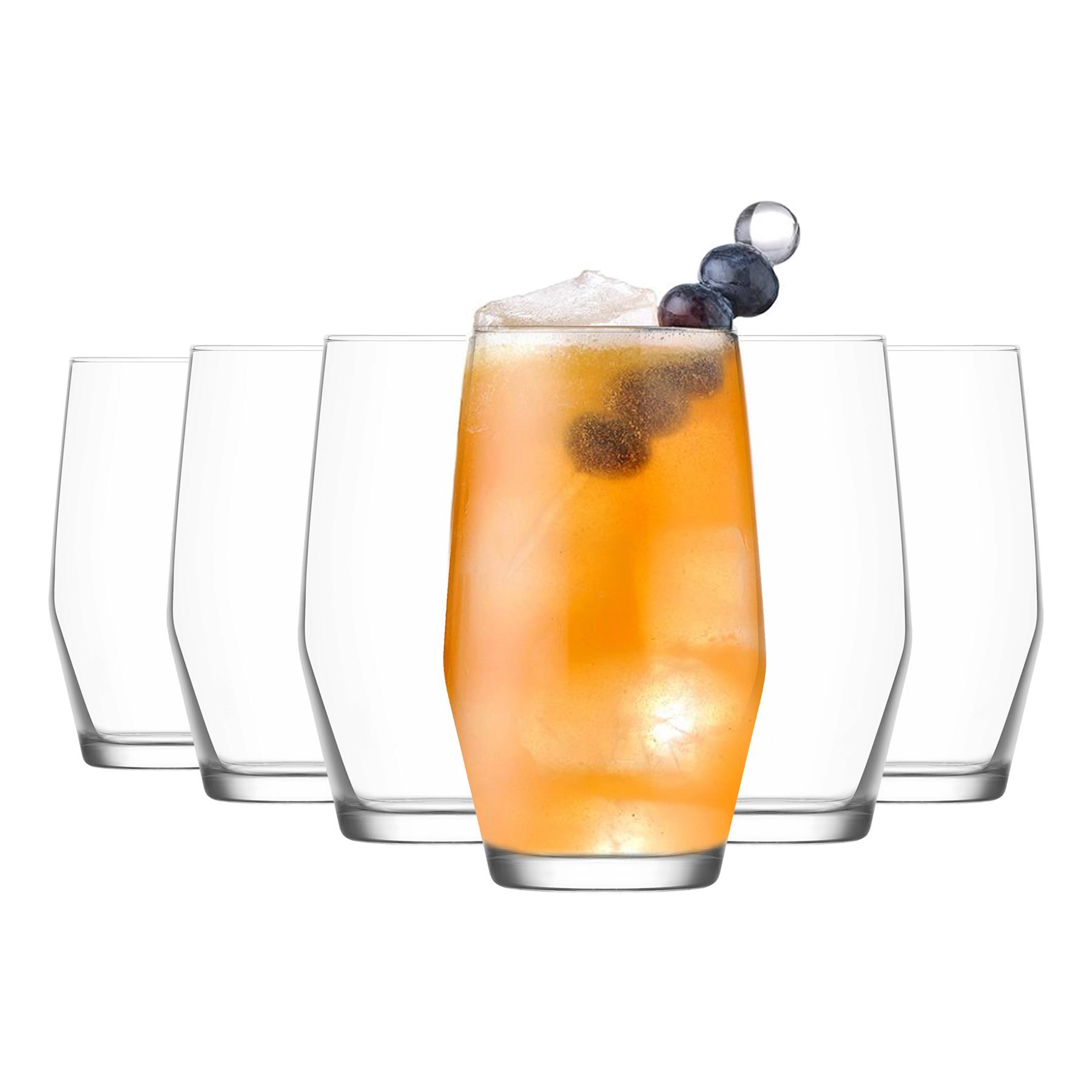 Ella Highball Glasses - 495ml - Clear - Pack of 6 - Image 2