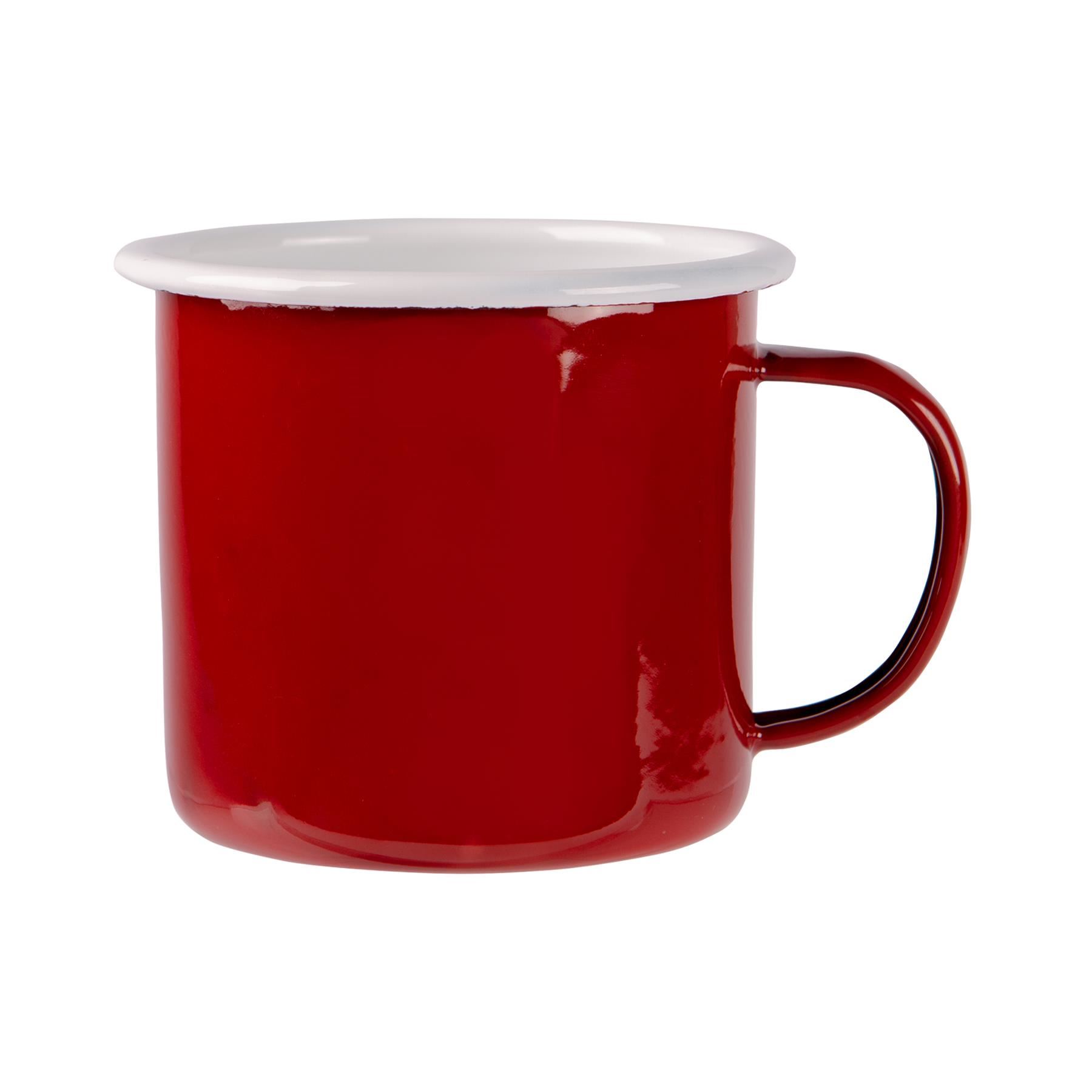 Farbige Emaille Becher Home Outdoor Metall Camping Tee Kaffee Heißgetränke Tassen 375ml - Bild 16 von 21