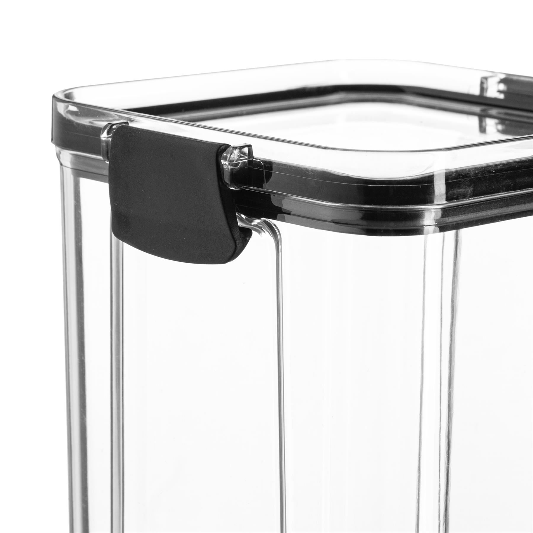 Lebensmittel Aufbewahrung Behälter BPA-frei Kunststoff Küche Organizer Luftdicht Clip Deckel 1,3L - Bild 6 von 13
