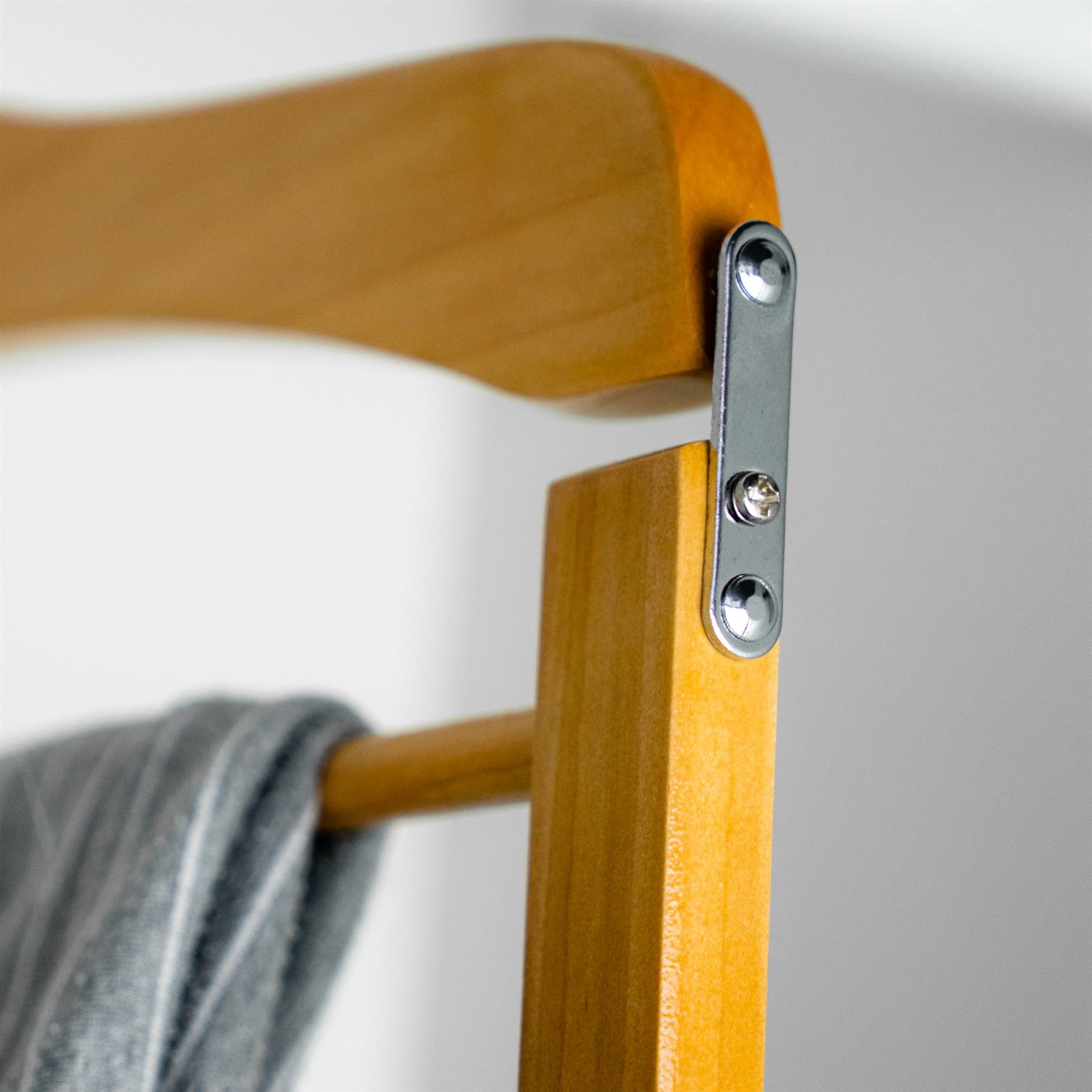 5 Wooden Trouser Hangers Multi Hanger 4 Trousers Space Saving Clothes