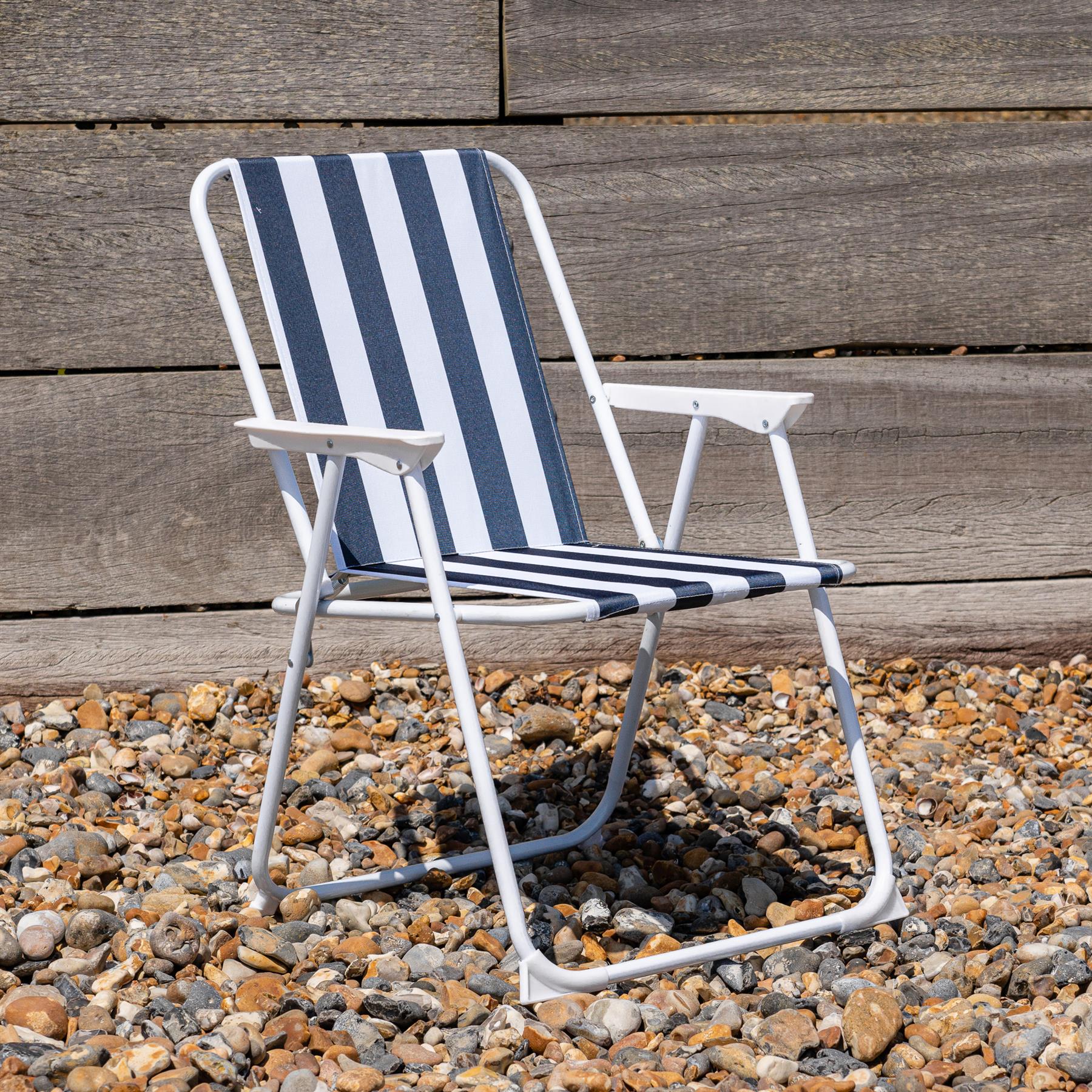 6x Sillas de Playa Plegables de Metal Exterior Camping Picnic Sillón Asiento de Lona - Imagen 9 de 25