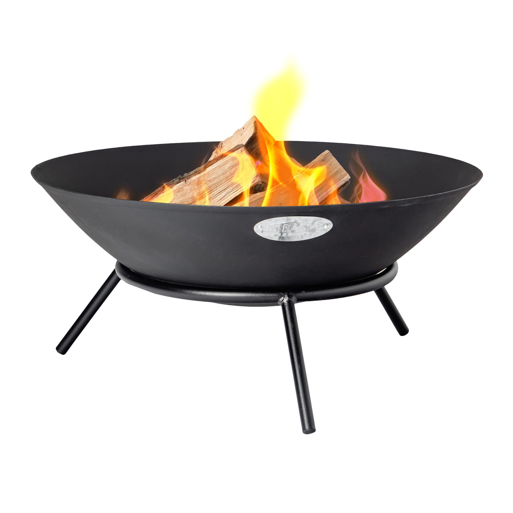 Garden Fire Pit Cast Iron Outdoor Brazier Style Flame Basket Patio