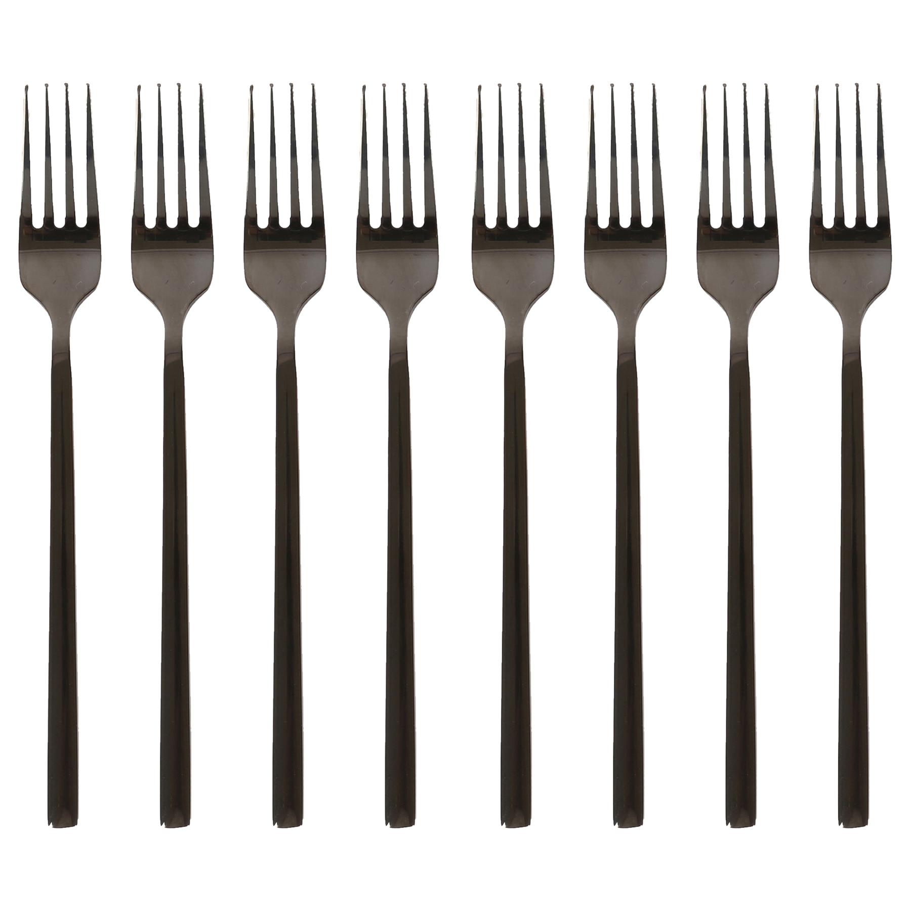 Tenedores de cena de acero inoxidable 19,5 cm duraderos cocina comedor postre juego de cubiertos - Imagen 11 de 38