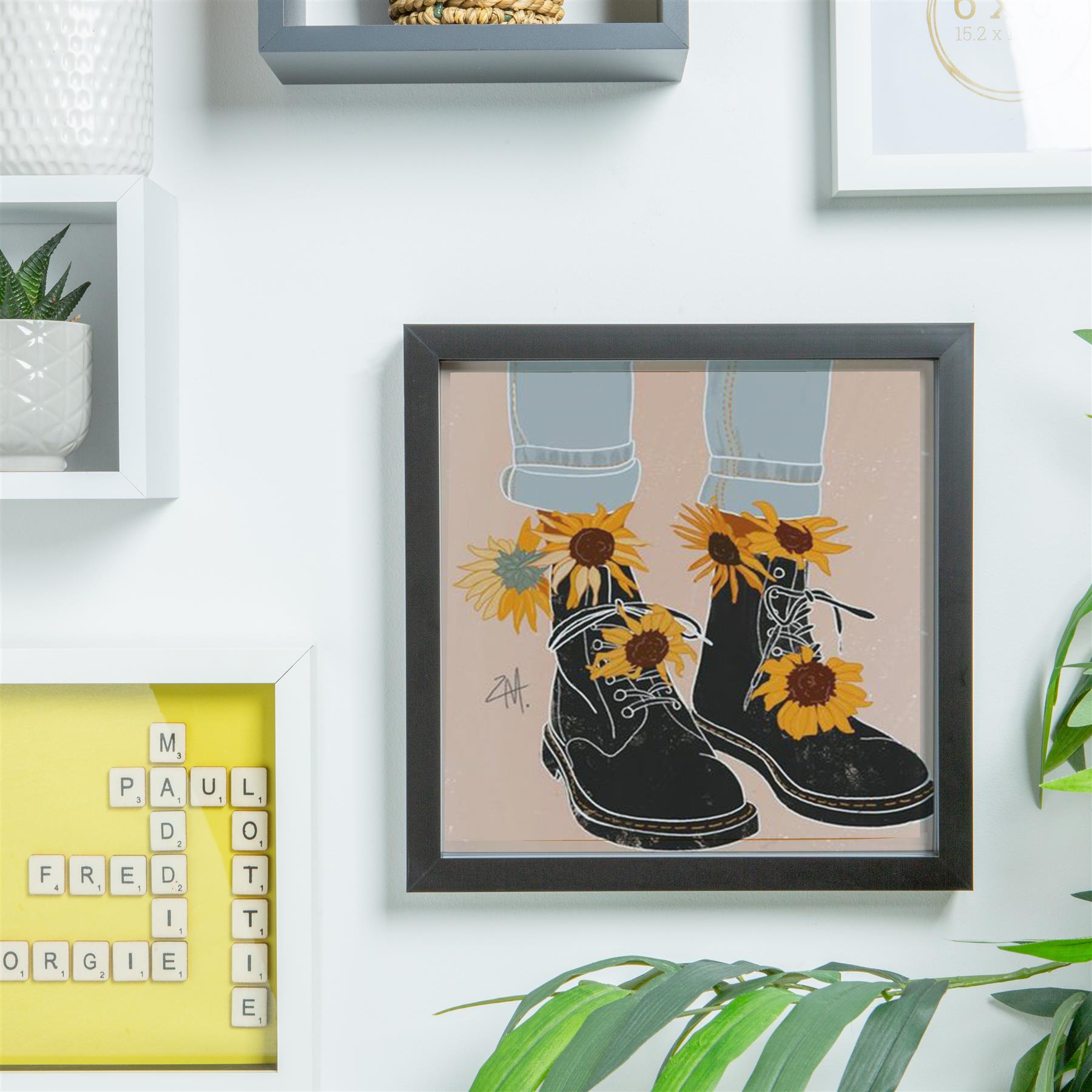 Caja 3D Marco de Fotos Colgante Artesanía Sombra Marcos 10 x 10" - Imagen 5 de 13