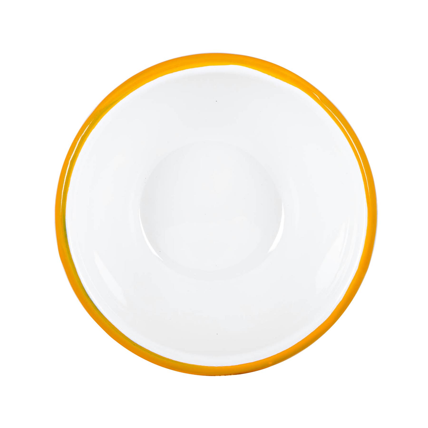 Cuencos de metal esmaltados blancos para el hogar al aire libre camping comedor platos de comida 16 cm - Imagen 32 de 35