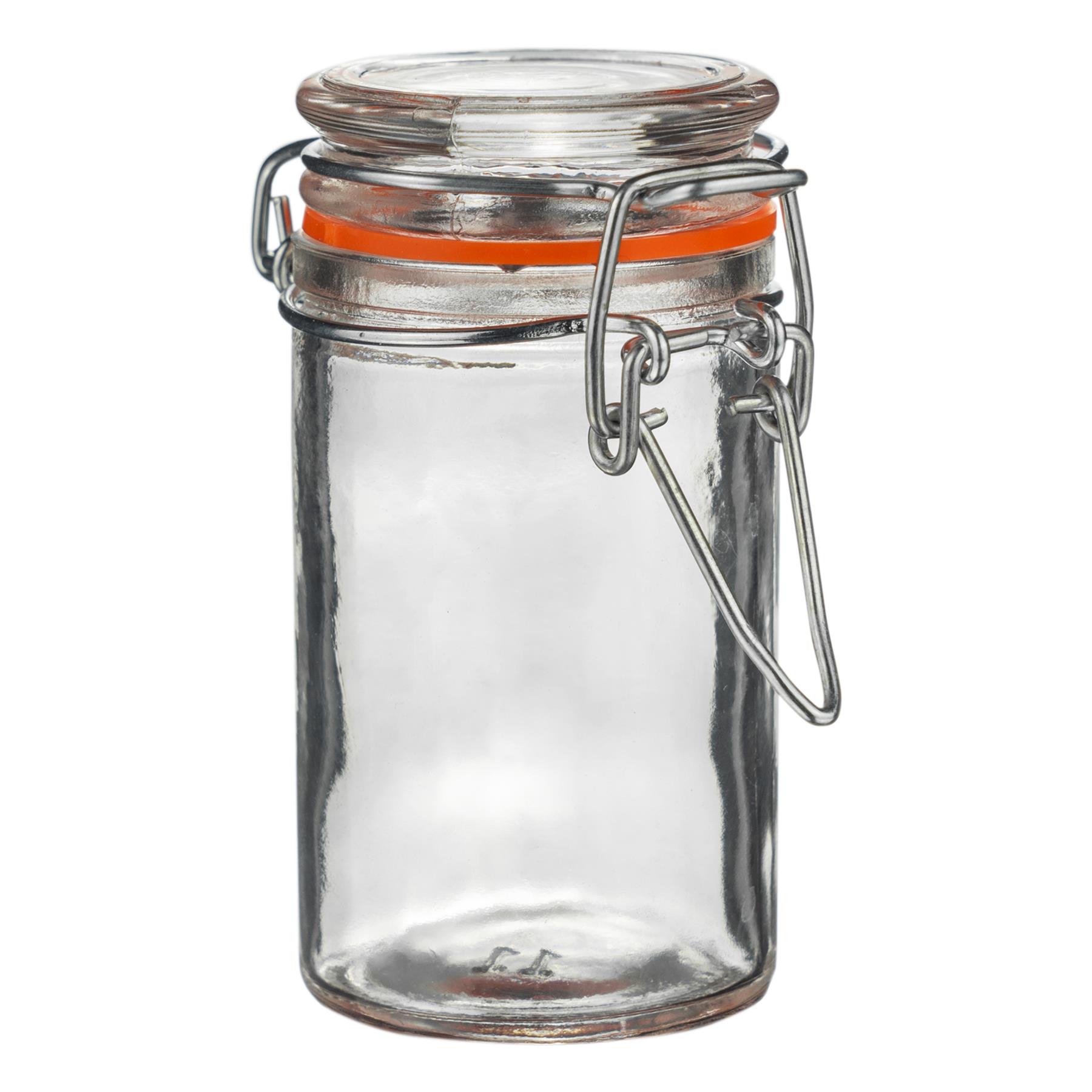 Glass Storage Jars Airtight Clip Top Lid Food Preserve Preserving Jar 70ml x3 - Picture 17 of 27