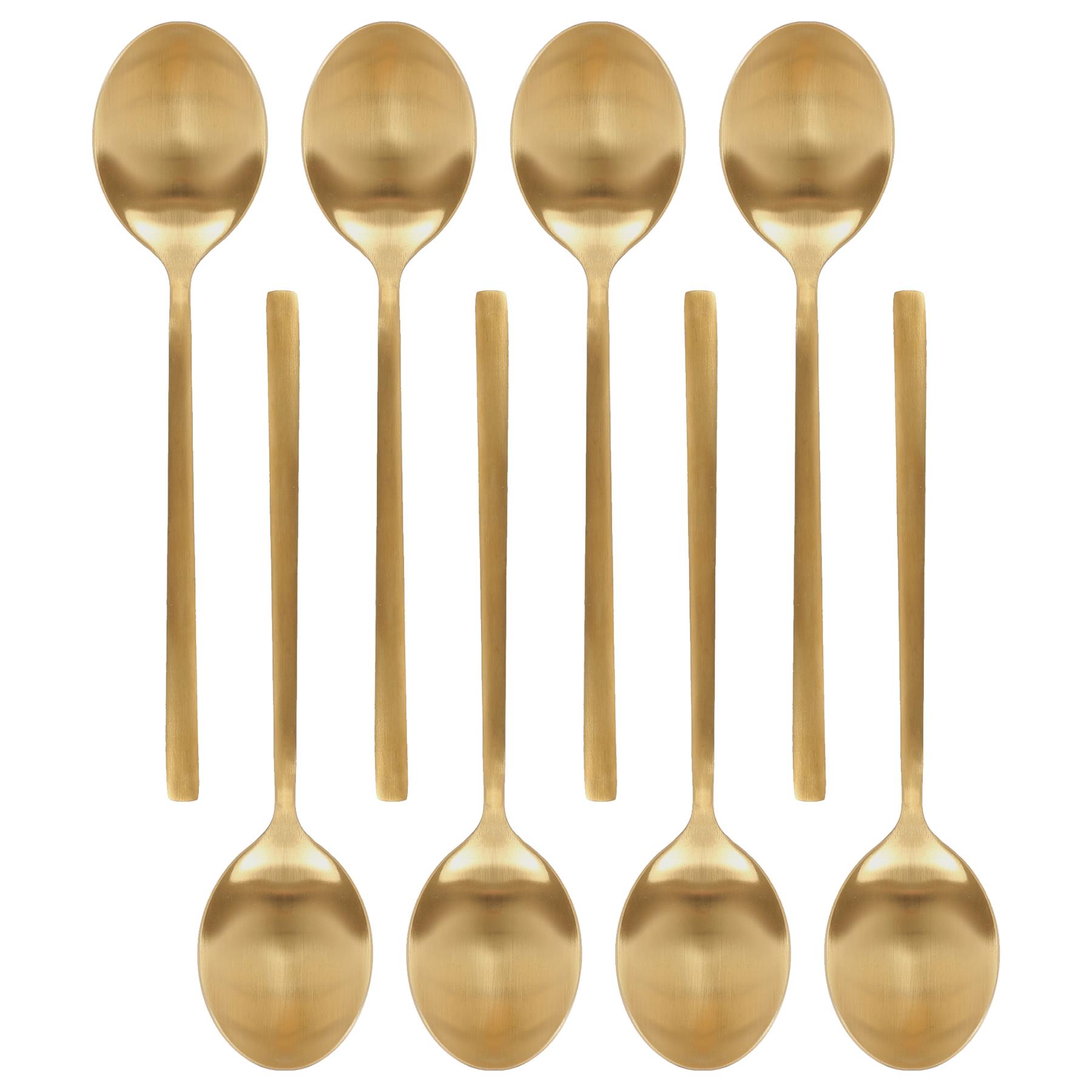 Edelstahl Dessertlöffel 20 cm Esszimmer Küche Abendessen Suppe Besteck Set - Bild 28 von 38