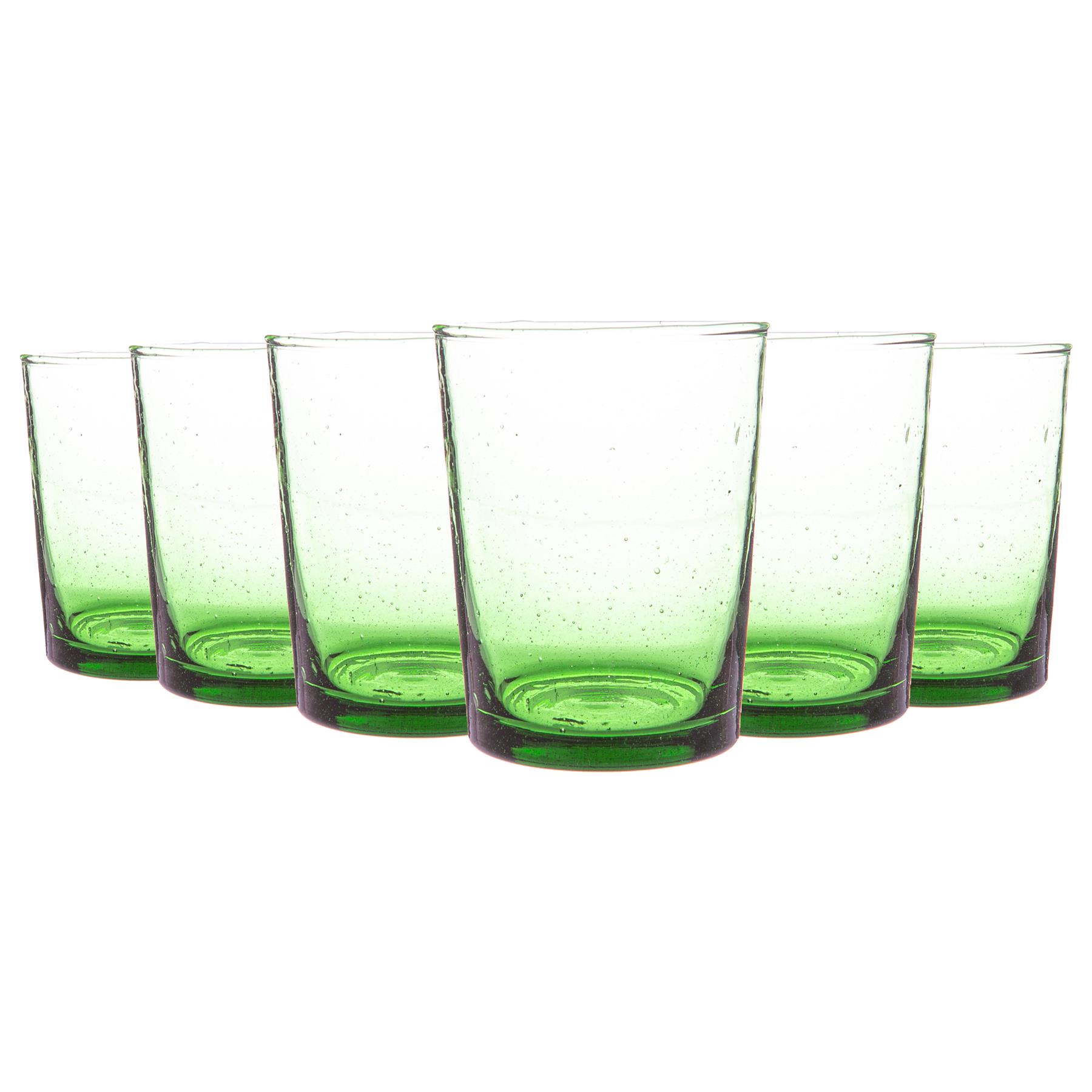 6x Meknes Recycled Glass Tumblers Highball Whisky Water Drinking Glasses - Picture 11 of 13
