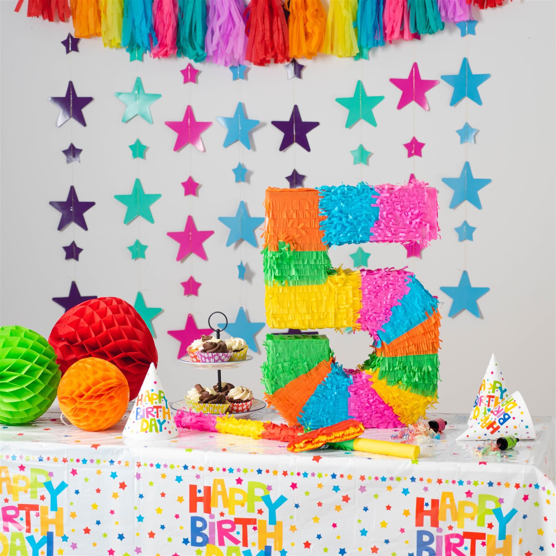 Party Pinatas Set with Stick & Blindfold Pink Stick Birthday Party Game - Picture 37 of 148