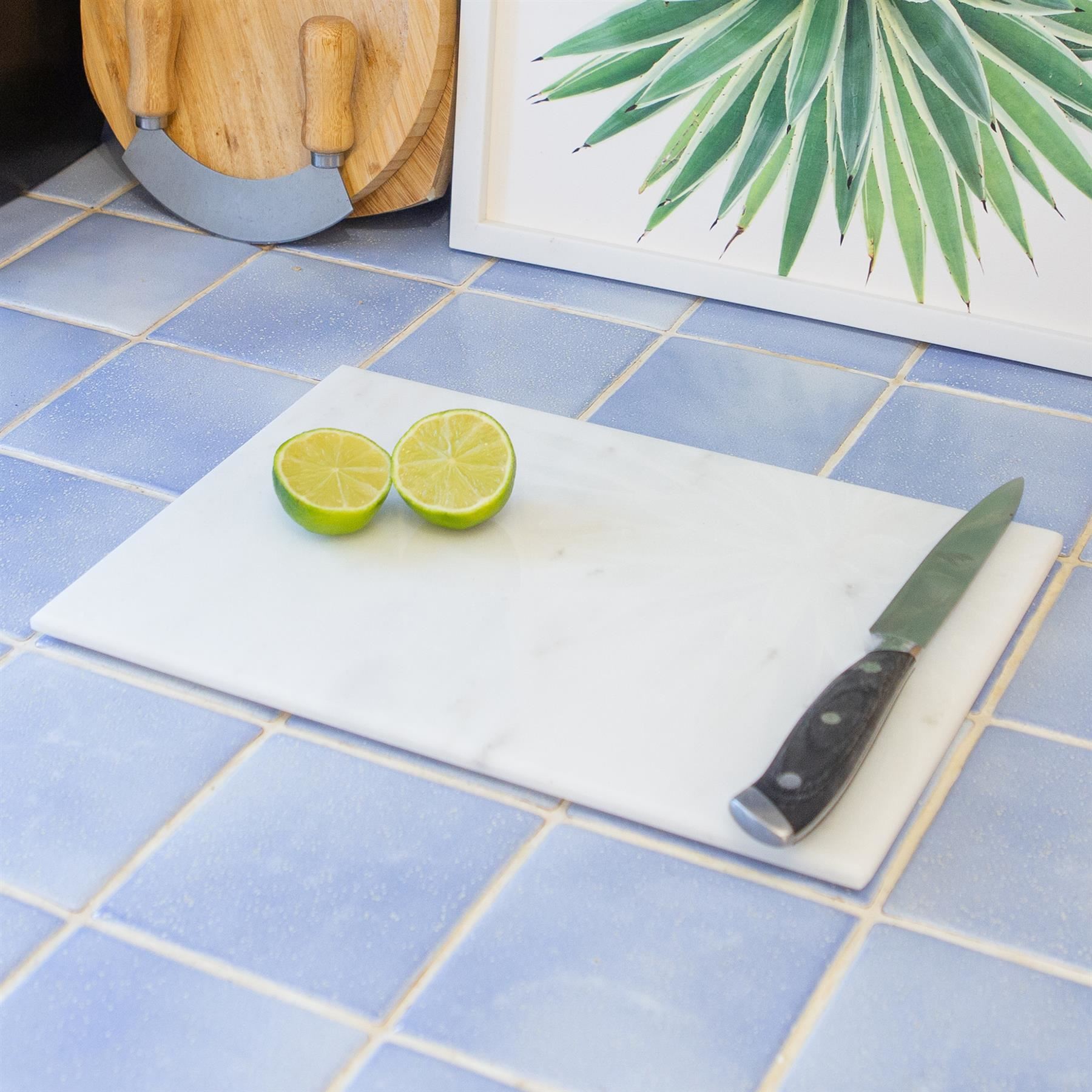 Rectangle Marble Chopping Board 40cm x 30cm Kitchen Non-Slip Cutting Board - Picture 12 of 13