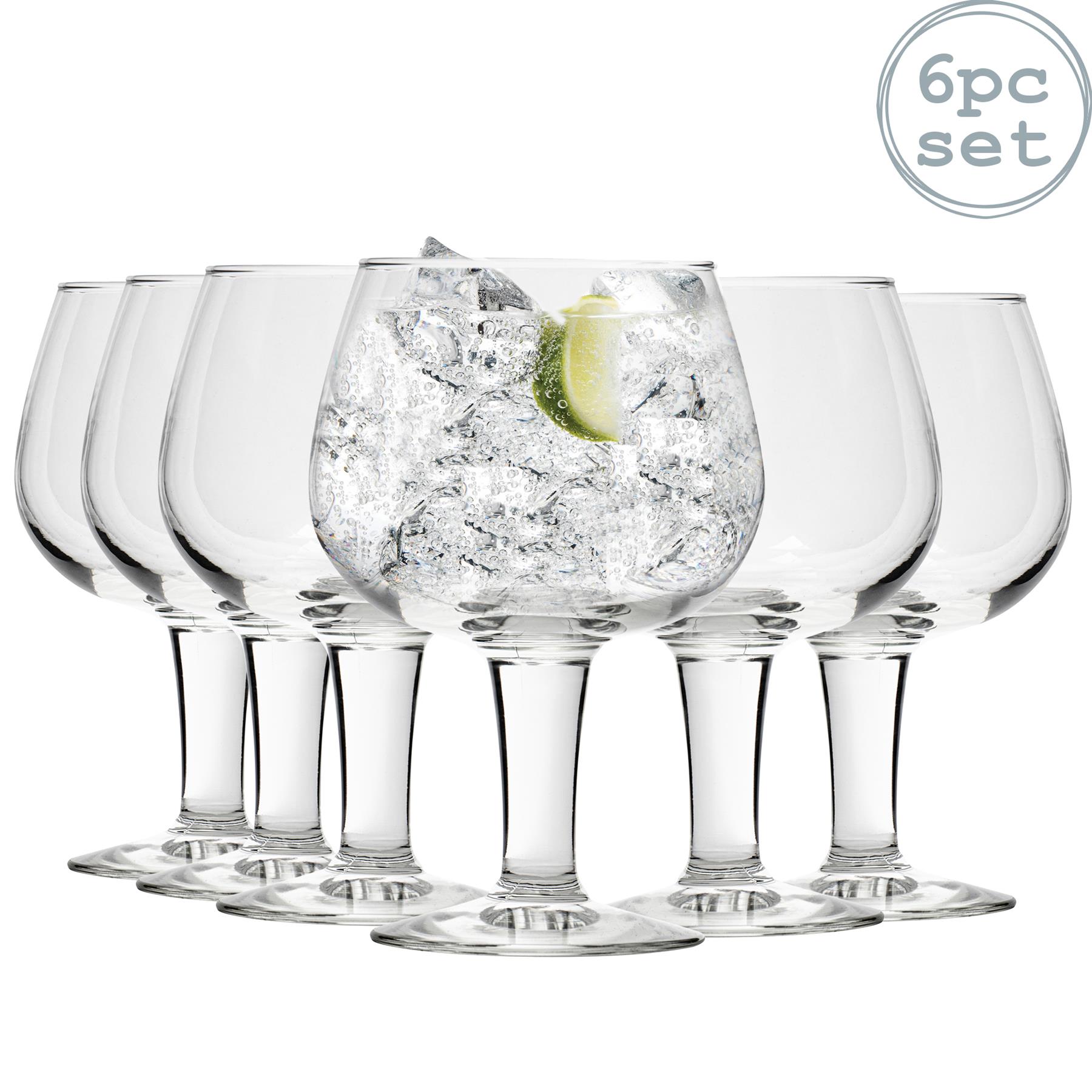 6x Gin Balloon Glass Spanish Copa Tonic Cocktail Glasses Large 660ml G