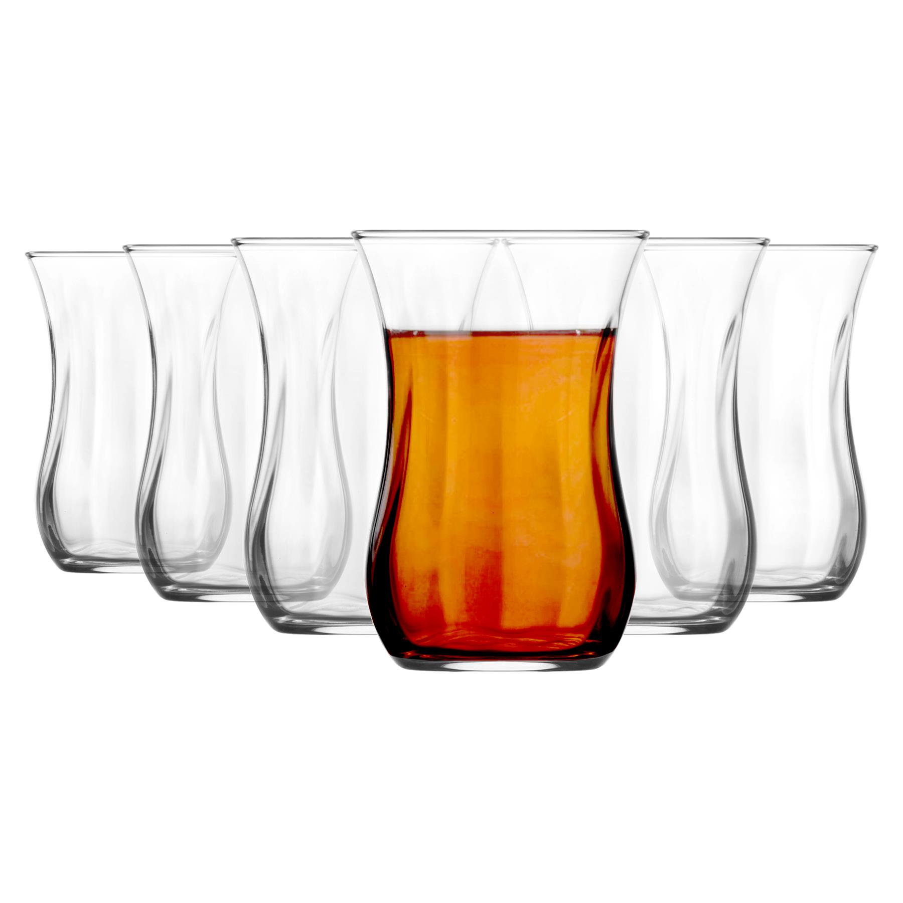 LAV Klasik Glass Turkish Tea Cups Coffee Latte Cappuccino Mugs Glasses 115ml - Picture 7 of 8