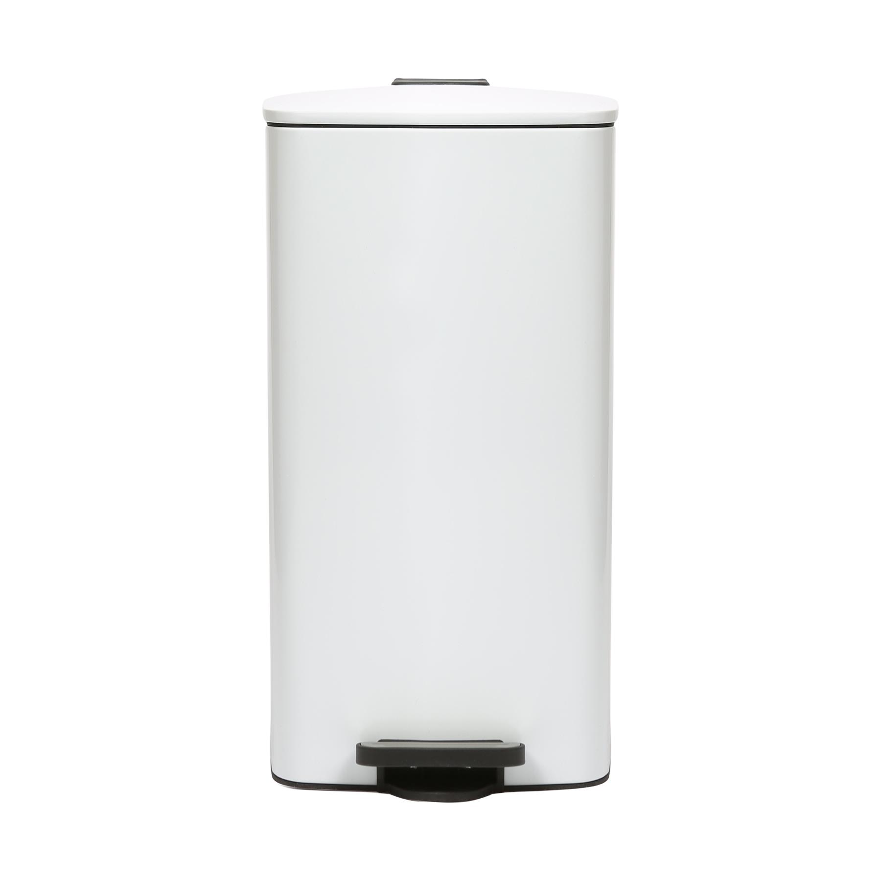 1x 30L Square Stainless Steel Kitchen Pedal Bin Modern Rubbish Waste Dustbin - Picture 32 of 33