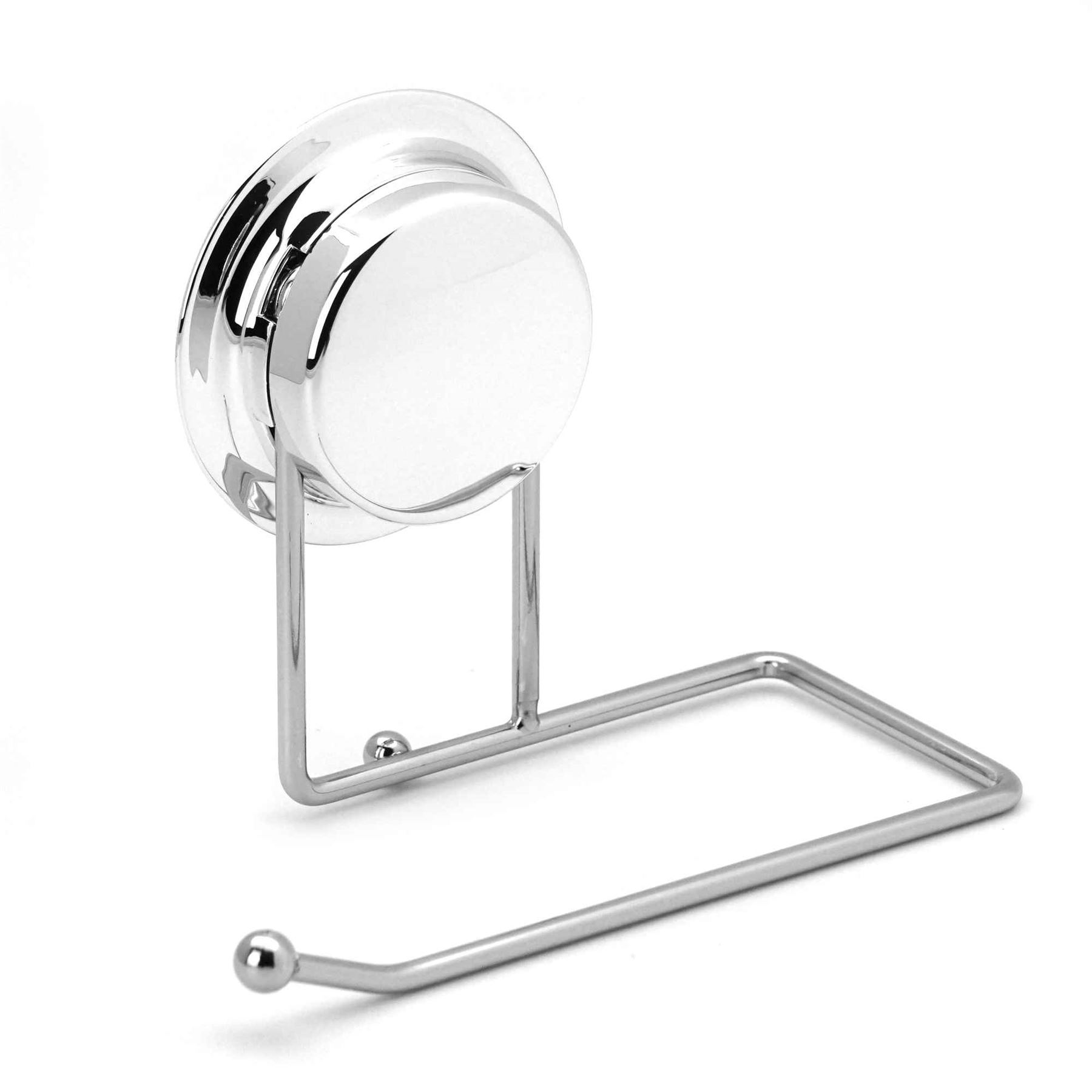 Toilet Roll Paper Holder, Easy Wall Attach Twist and Lock Vacuum