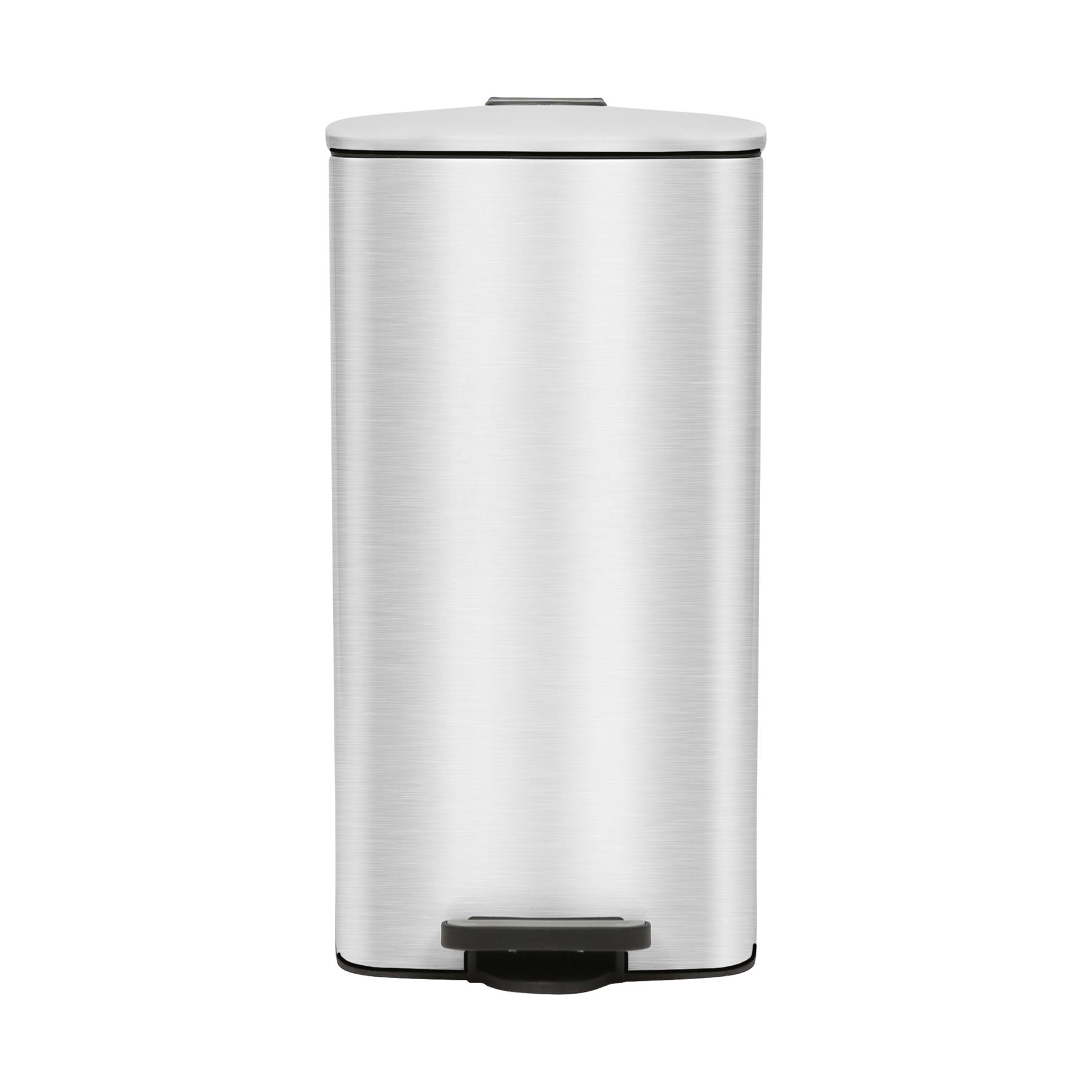 1x 30L Square Stainless Steel Kitchen Pedal Bin Modern Rubbish Waste Dustbin - Picture 18 of 33