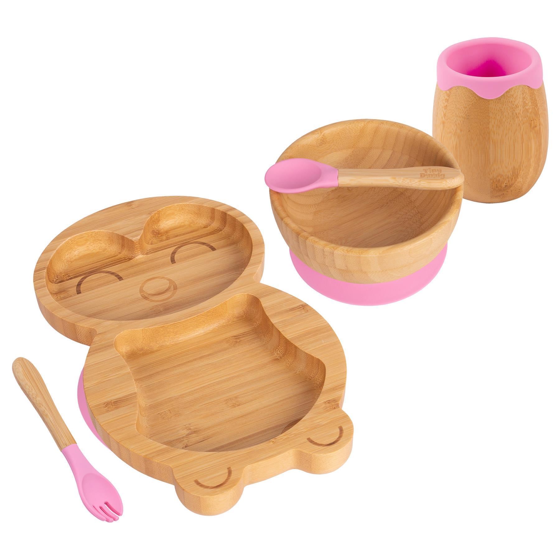 5pc Tiny Dining Bambus-Pinguin-Baby-Entwöhnungsset Fütterung Saugnapf - Bild 65 von 92