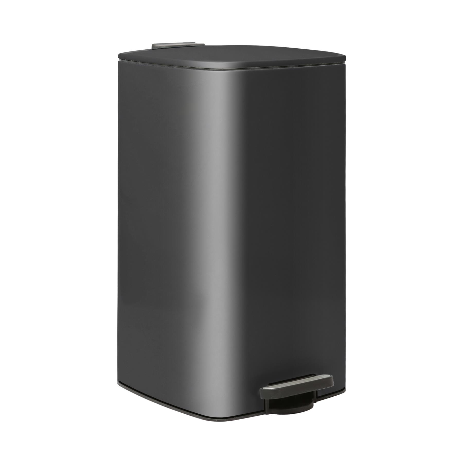 1x 30L Square Stainless Steel Kitchen Pedal Bin Modern Rubbish Waste Dustbin - Picture 6 of 33