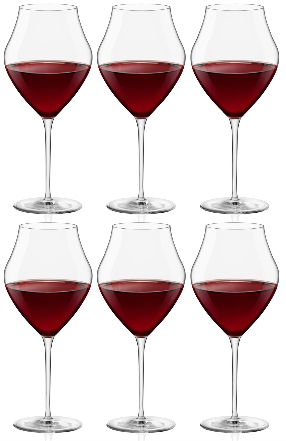 Bormioli Rocco Arte Extra Large Red Wine Glasses Gift box x6 Glasses 655ml eBay