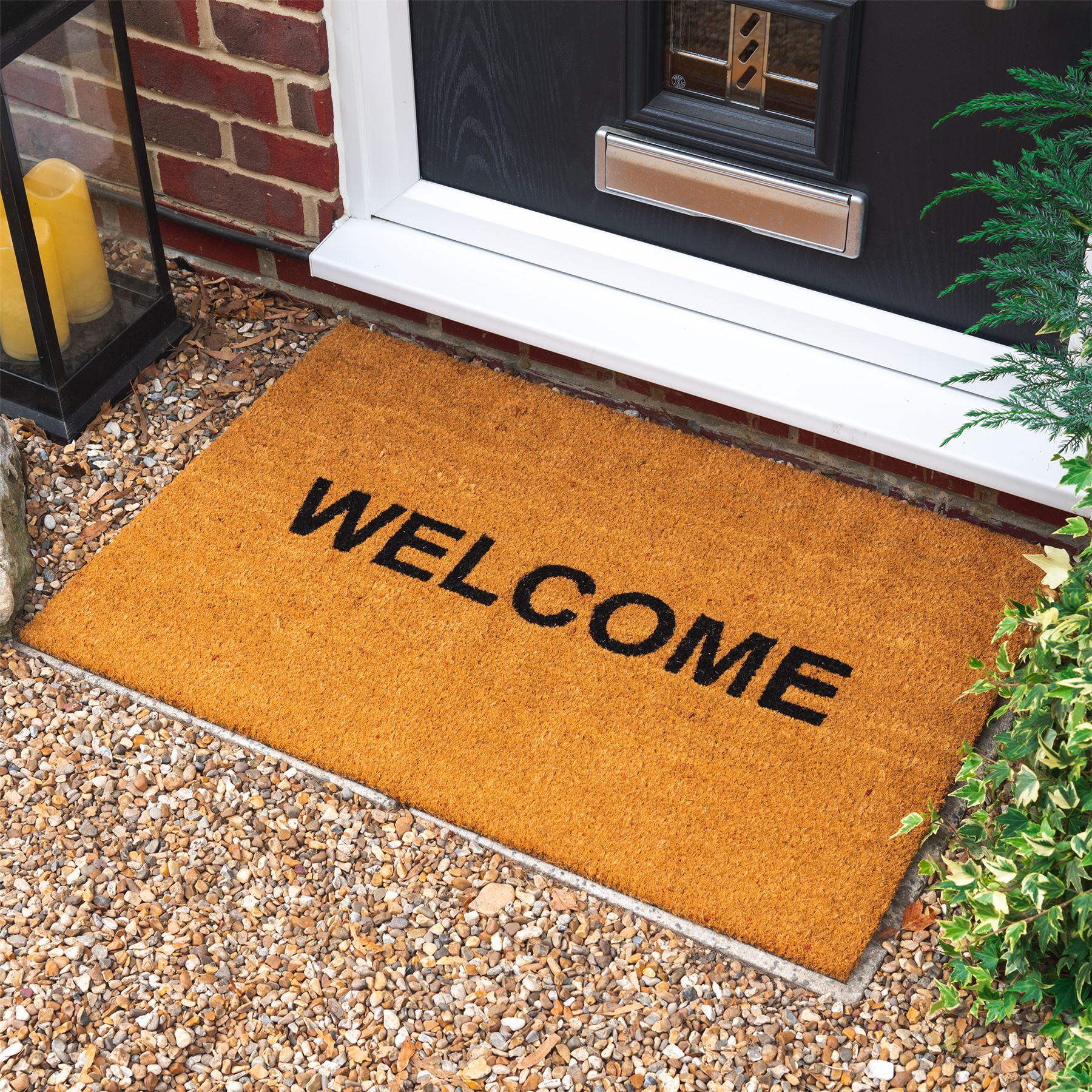 Door Mat Doormats Non Slip Natural Coir Indoor Outdoor Home