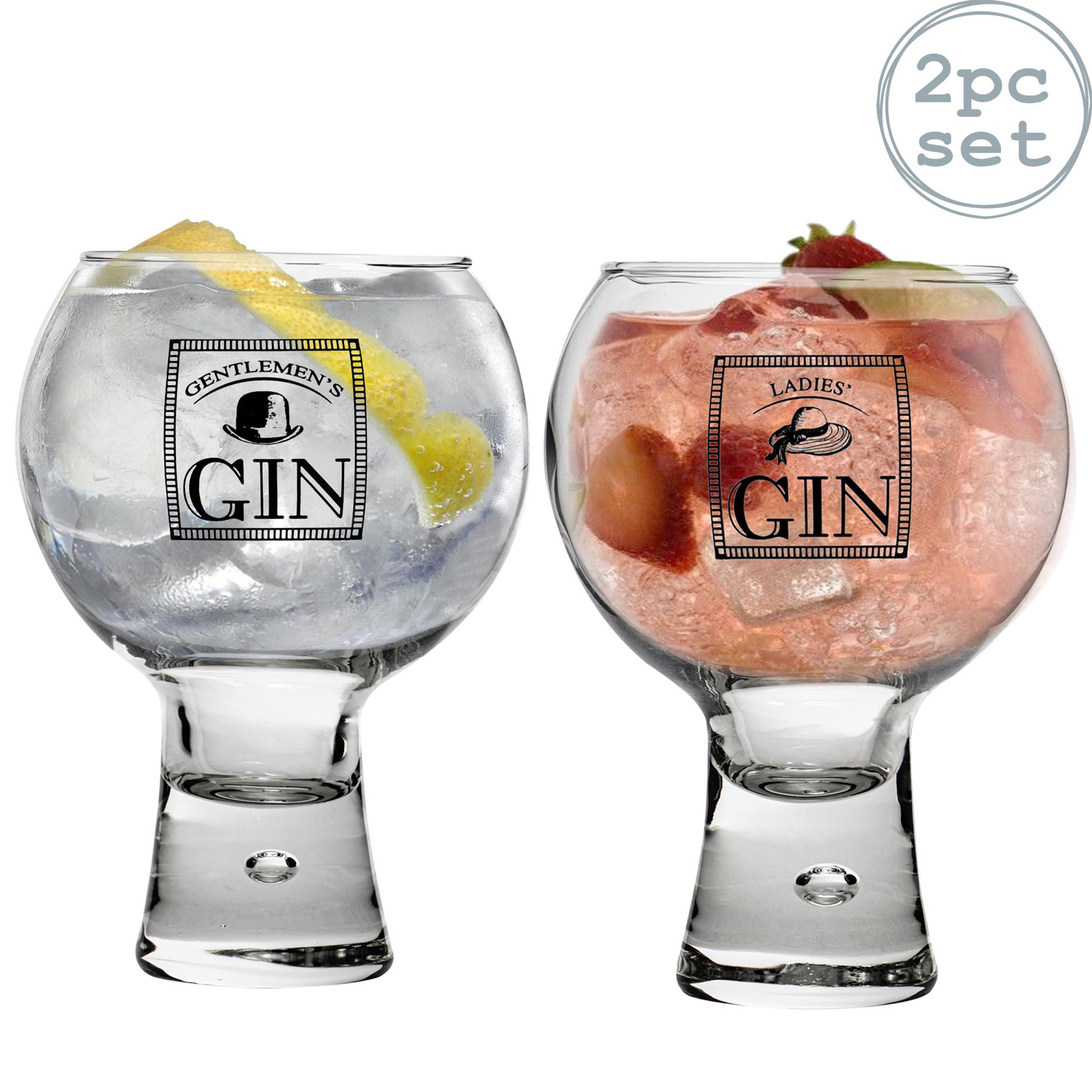 2x Alternato Gin Glass Large Cocktail Tonic Balloon Glasses 540ml Bubble Stem 5055512077656 eBay
