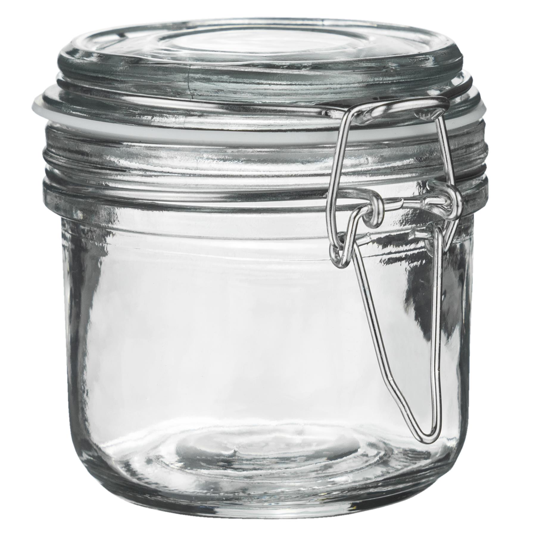 Glass Storage Jars Airtight Clip Top Lid Food Preserve Preserving Jar 200ml x6 - Picture 24 of 27