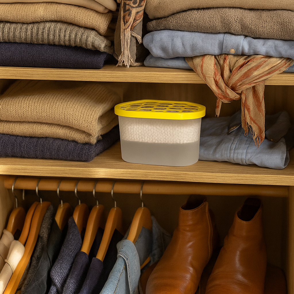 Innenraum Luftentfeuchter 500ml duftend/unparfümiert Haus Kleiderschrank Feuchtigkeitsfalle - Bild 16 von 16