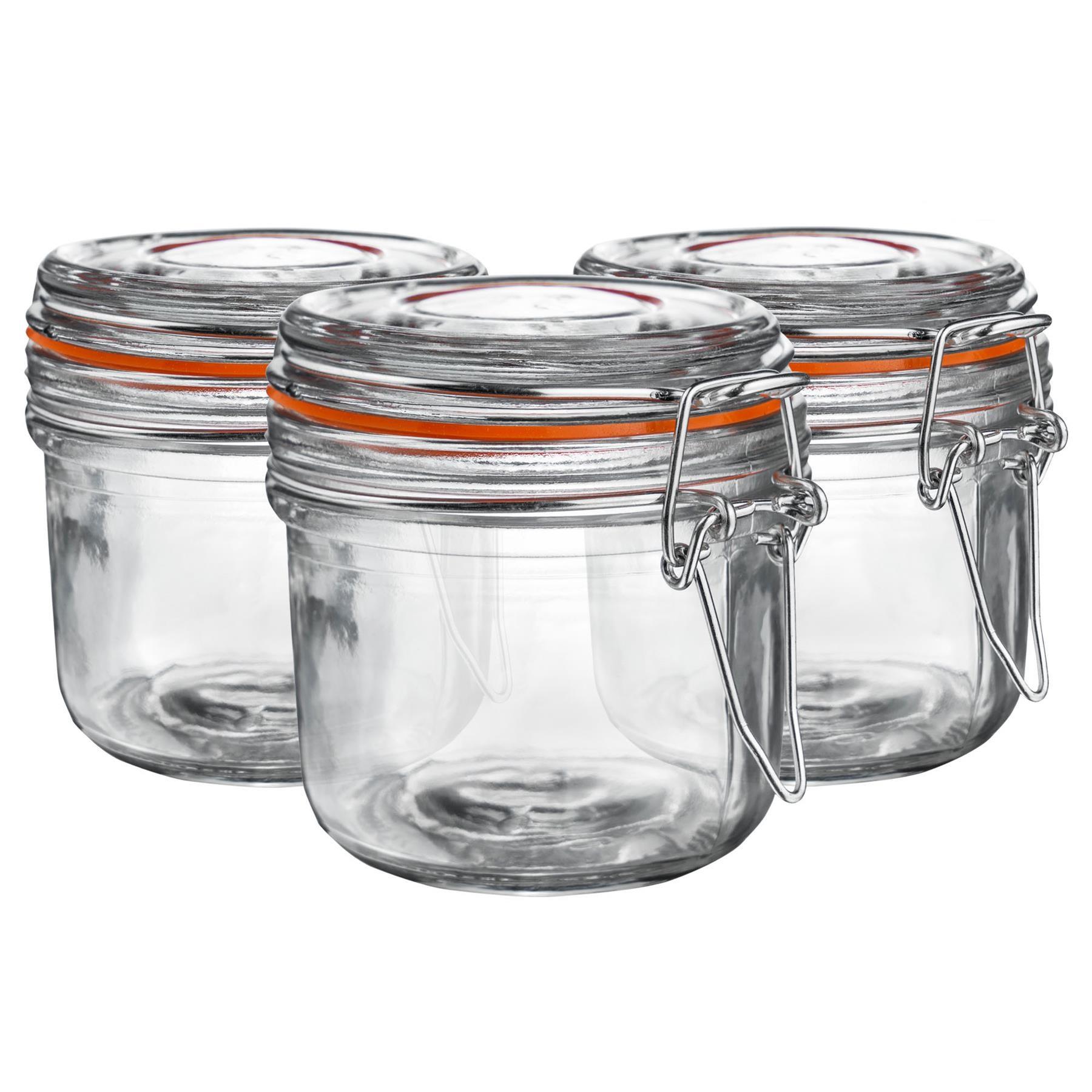 Glas Vorratsgläser Luftdicht Clip Deckel Lebensmittel Einmachglas 200ml x3 - Bild 14 von 27