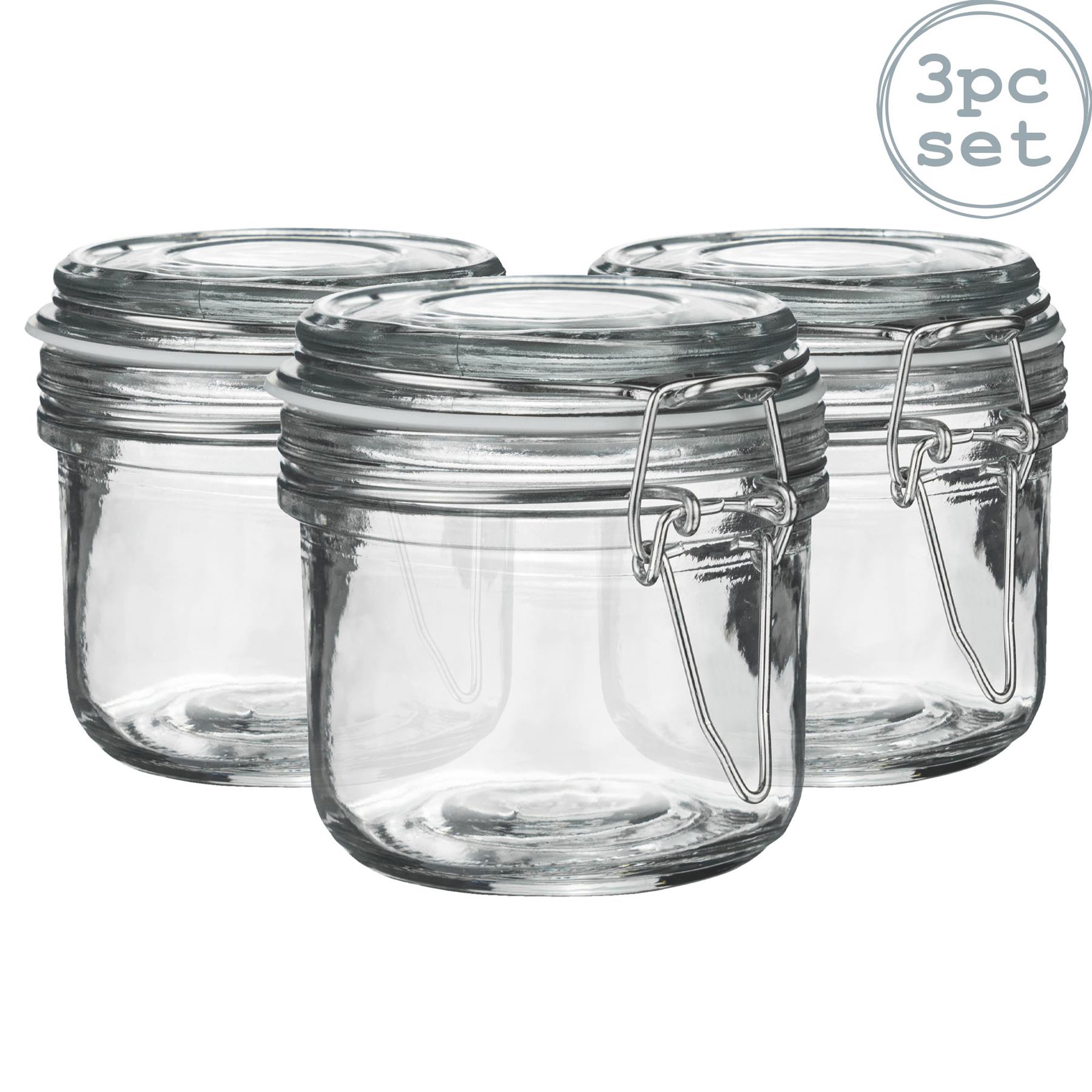 Glas Vorratsgläser Luftdicht Clip Deckel Lebensmittel Einmachglas 200ml x3 - Bild 21 von 27