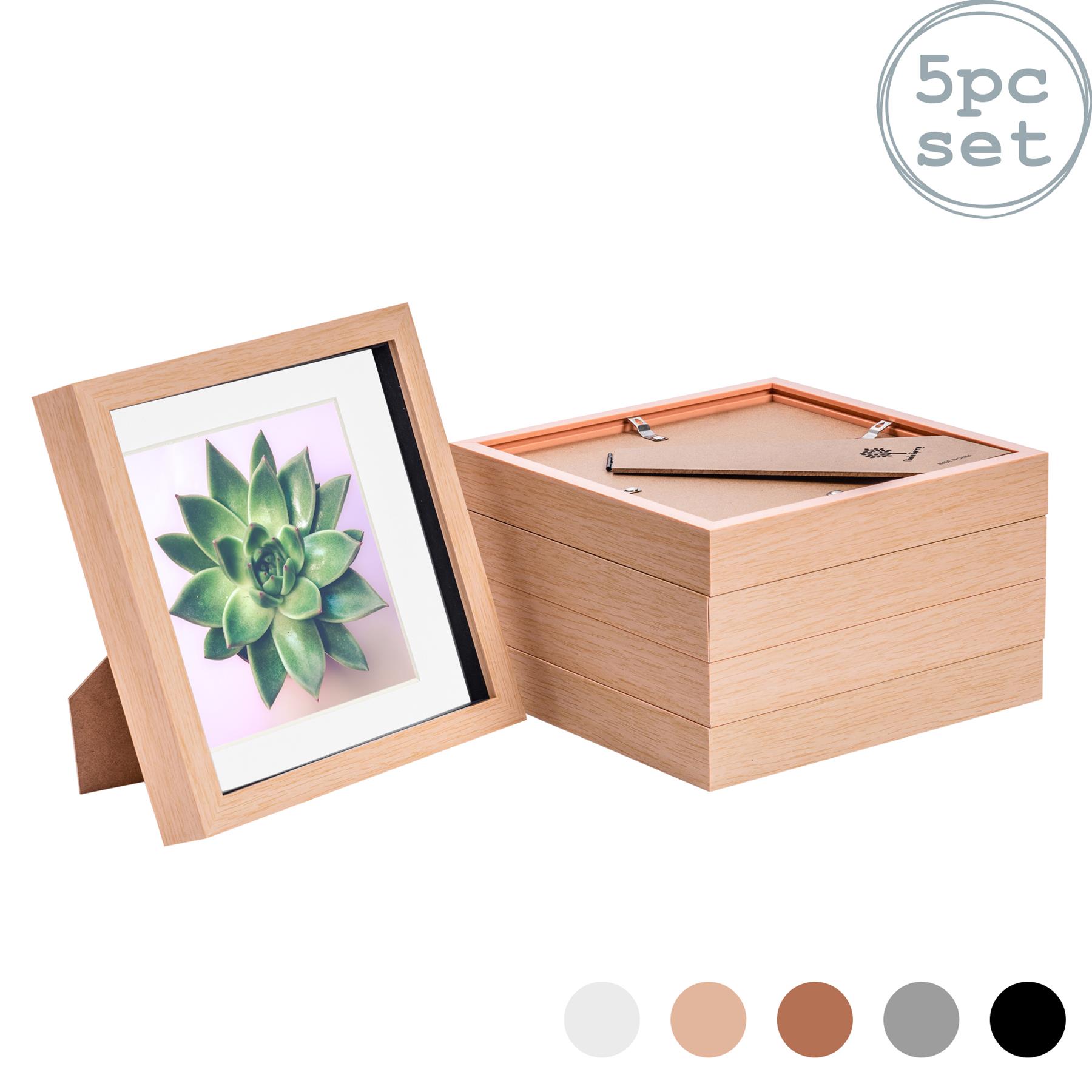 8 X 8 3D Box Frame Photo Picture Deep Display Shadow with Mount £23.99
