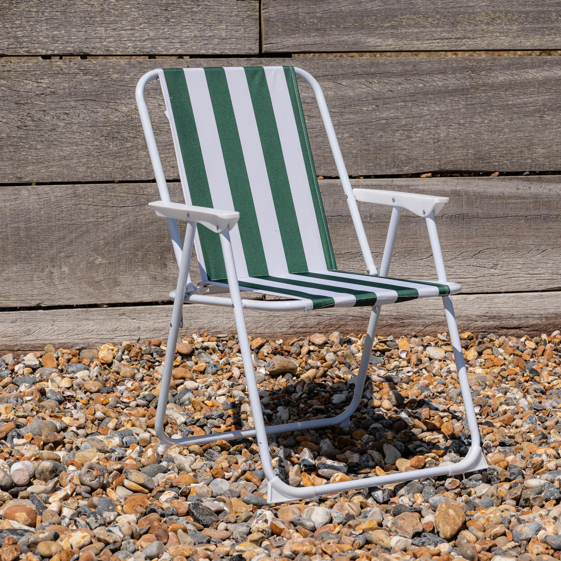 6x Sillas de Playa Plegables de Metal Exterior Camping Picnic Sillón Asiento de Lona - Imagen 15 de 25