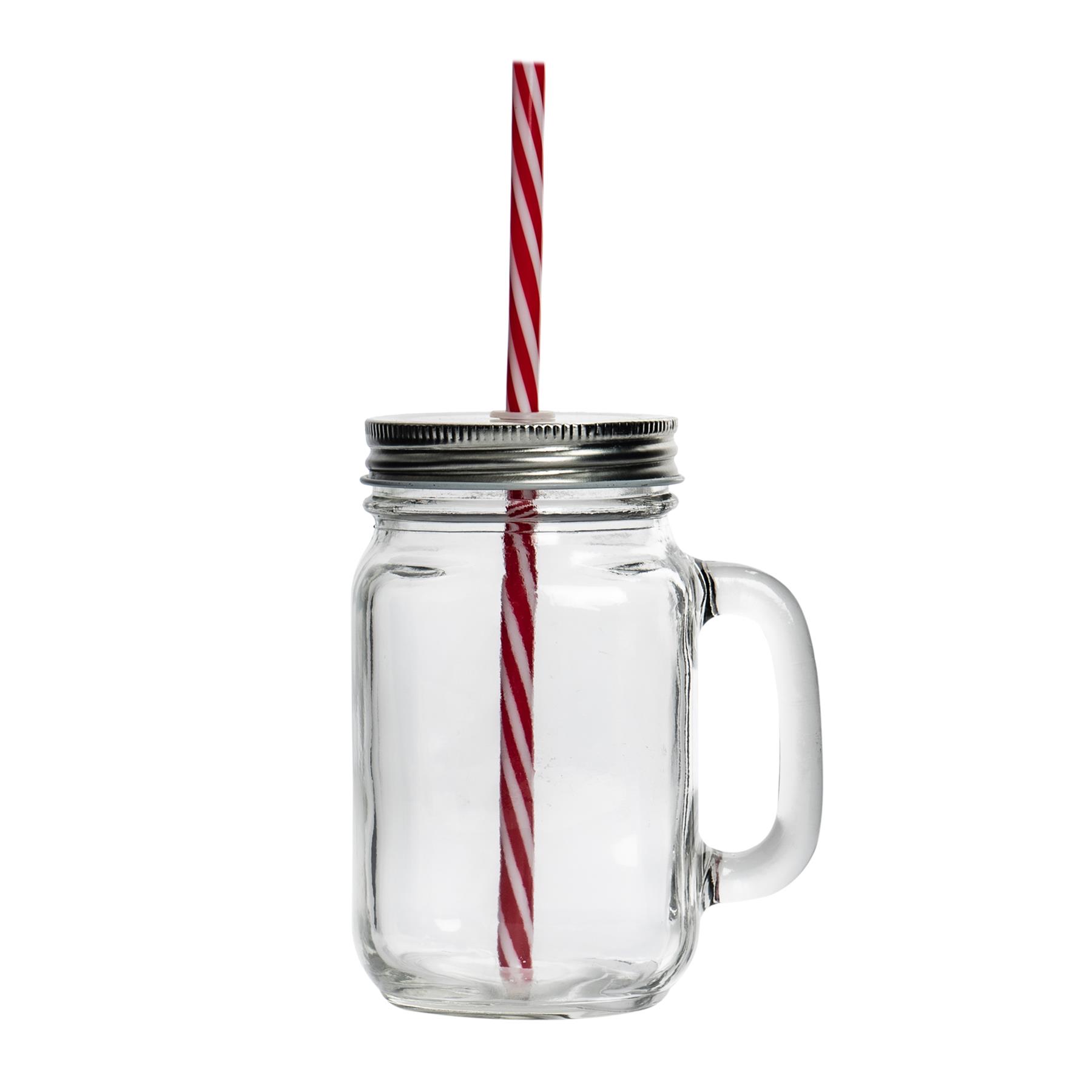 4 Mason Glass Jam Jar Drinking Cocktail Glasses with Straw & Lid, 450ml 5055415199547 eBay